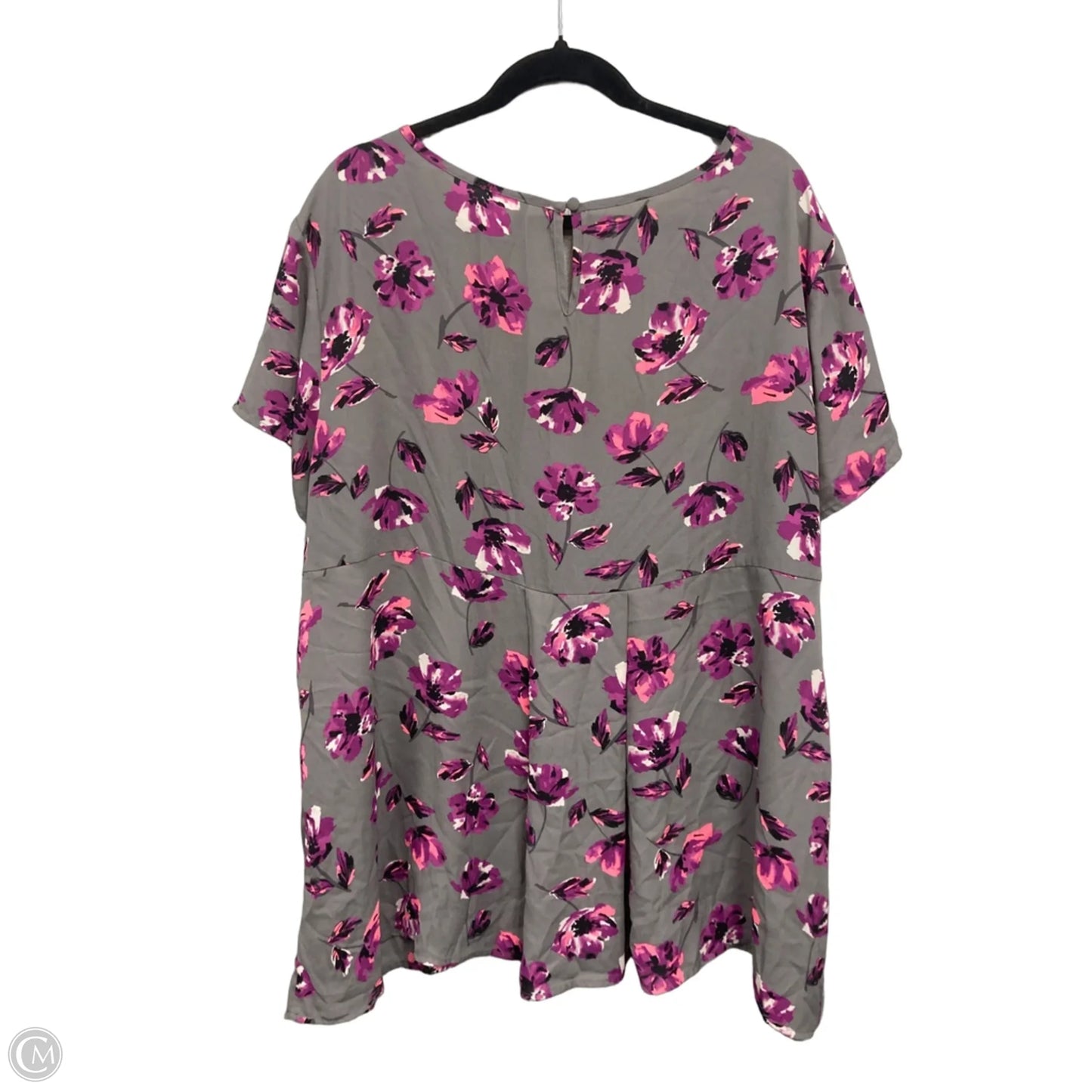 Top Short Sleeve By Torrid In Grey & Purple, Size: 4x