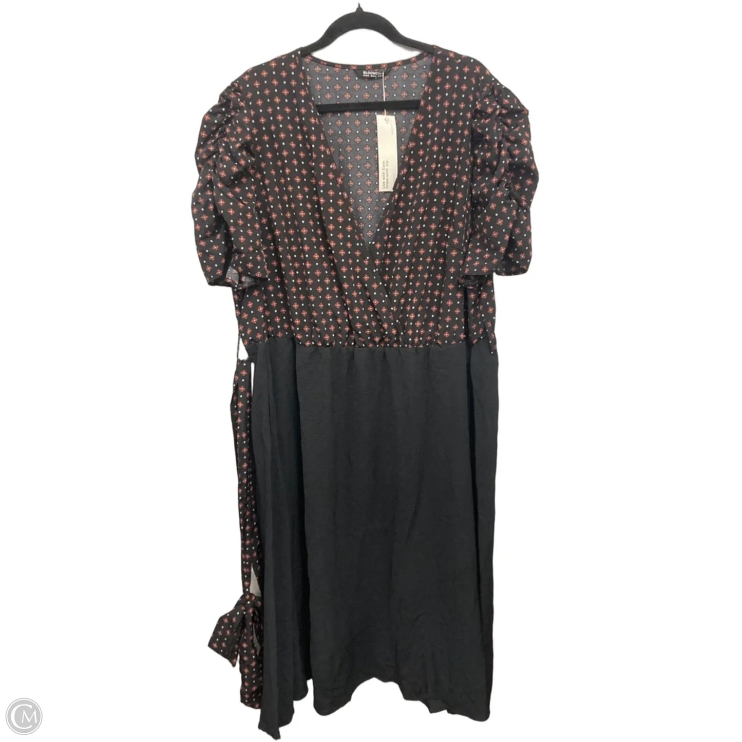 Dress Casual Midi By Bloomchic In Black & Orange, Size: 3x