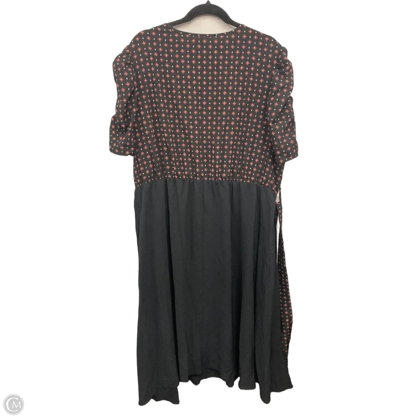Dress Casual Midi By Bloomchic In Black & Orange, Size: 3x