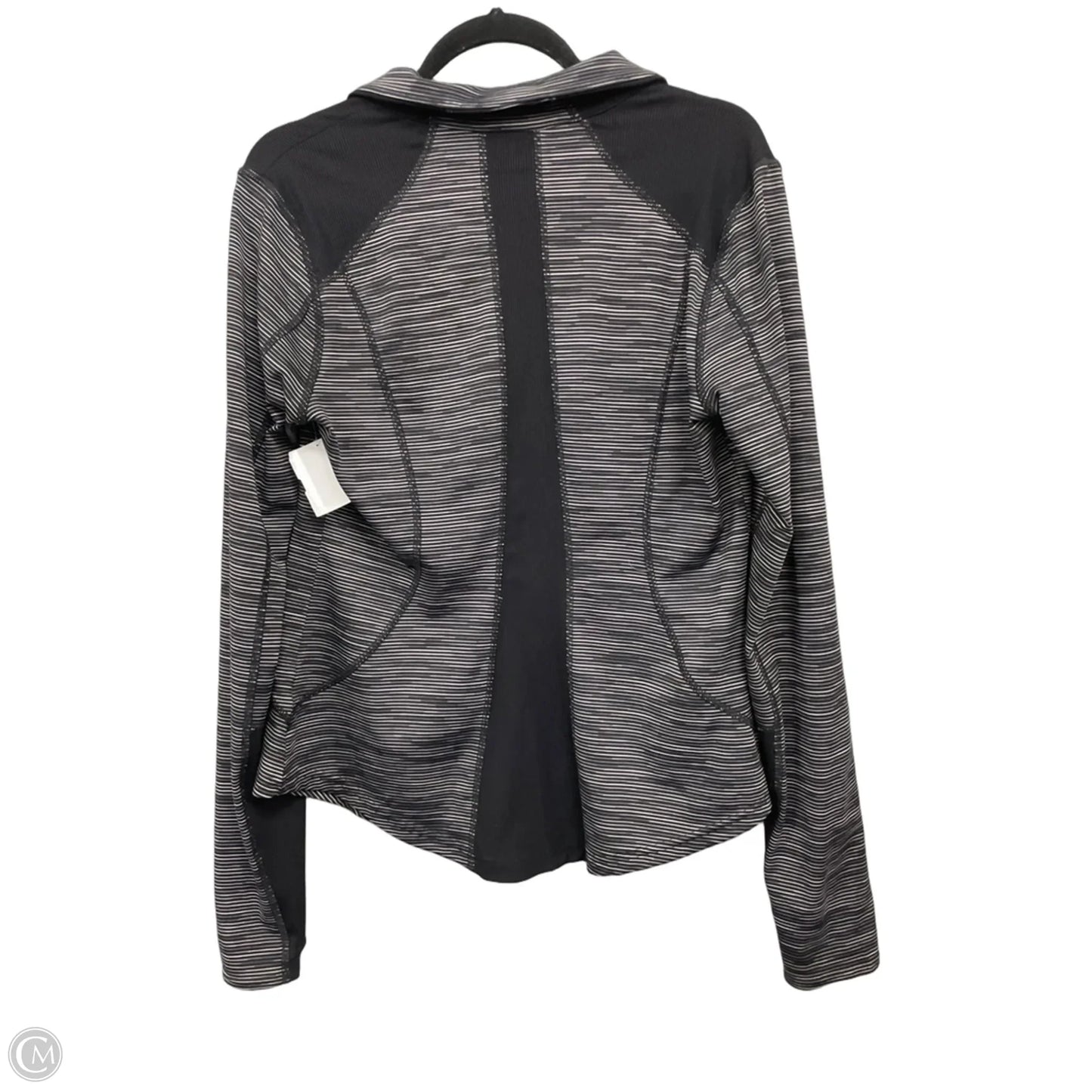 Athletic Jacket By Tek Gear In Black & White, Size: M