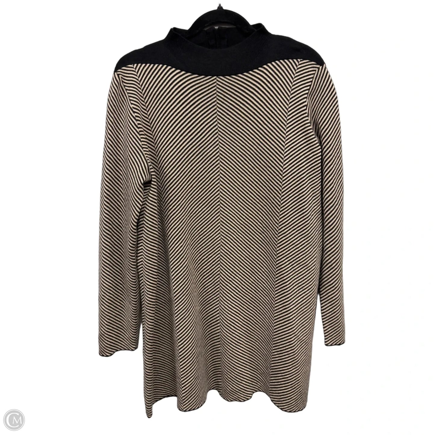 Dress Sweater By Cos In Black & Tan, Size: L