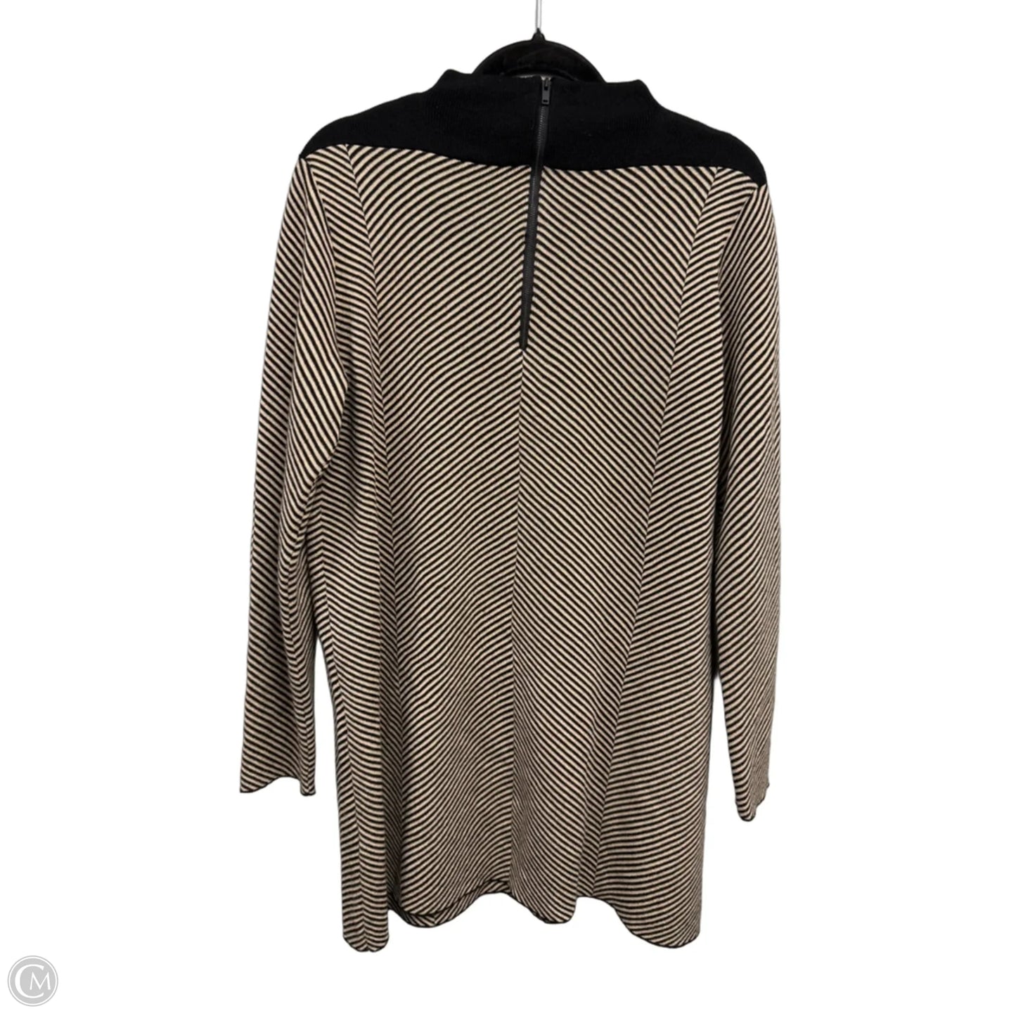 Dress Sweater By Cos In Black & Tan, Size: L