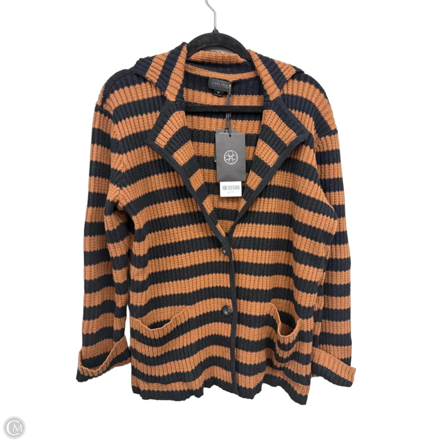 Cardigan By Carlisle In Black & Brown, Size: M