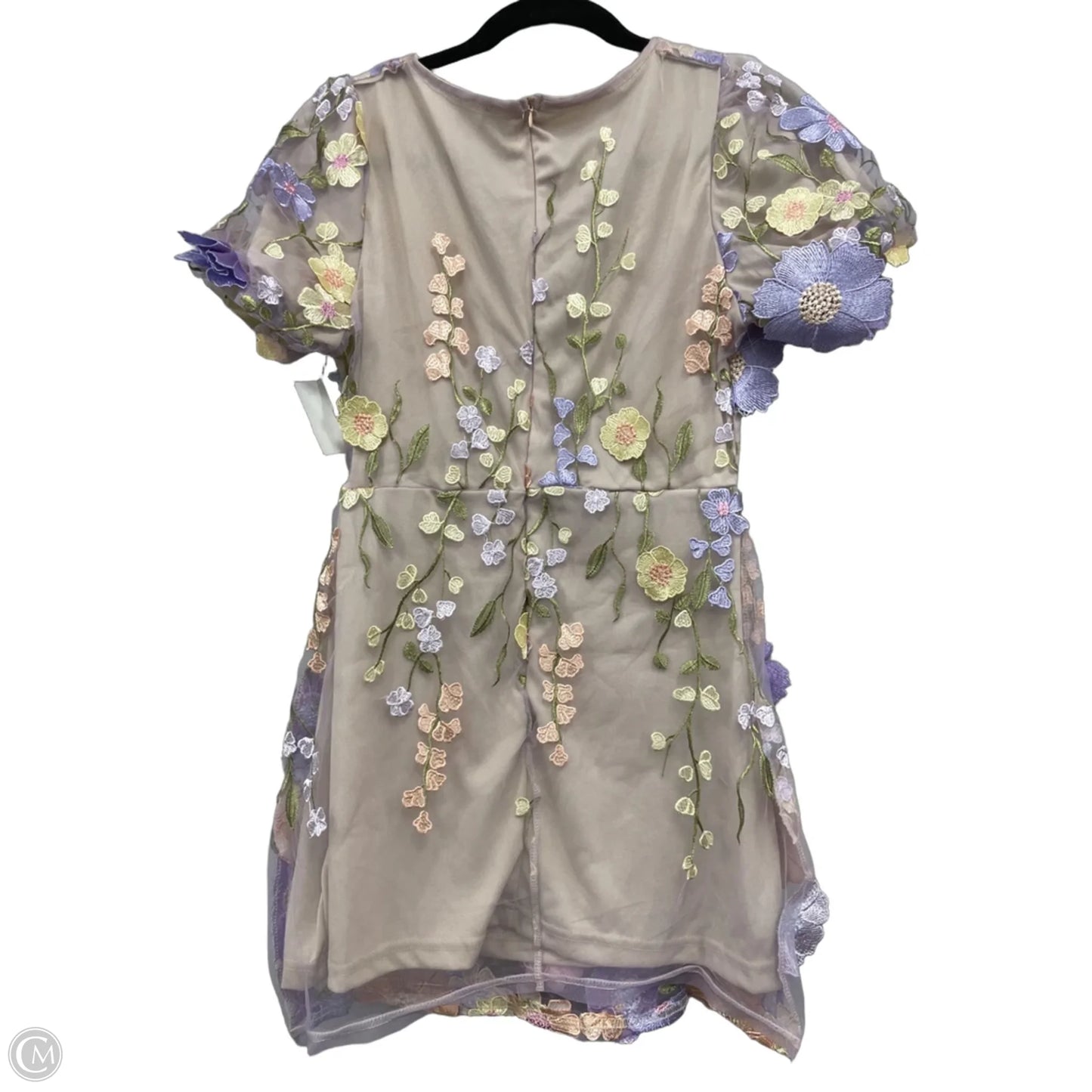 Dress Casual Short By Clothes Mentor In Purple & Yellow, Size: M