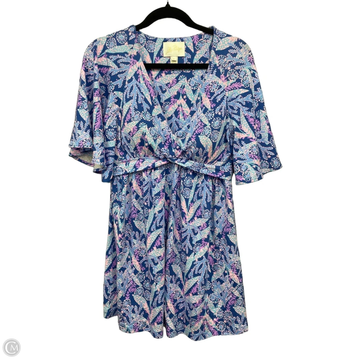 Dress Designer By Lilly Pulitzer In Blue & Purple, Size: M