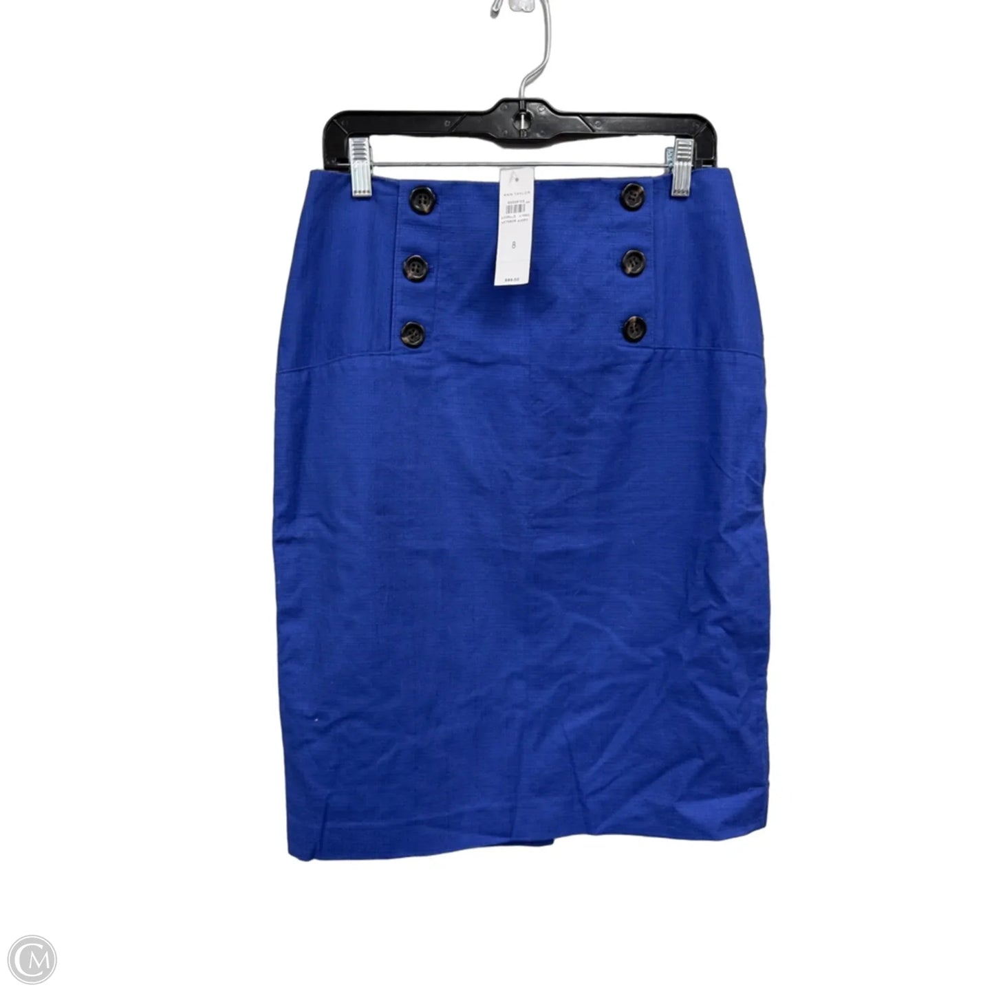 Skirt Midi By Ann Taylor In Blue, Size: 8
