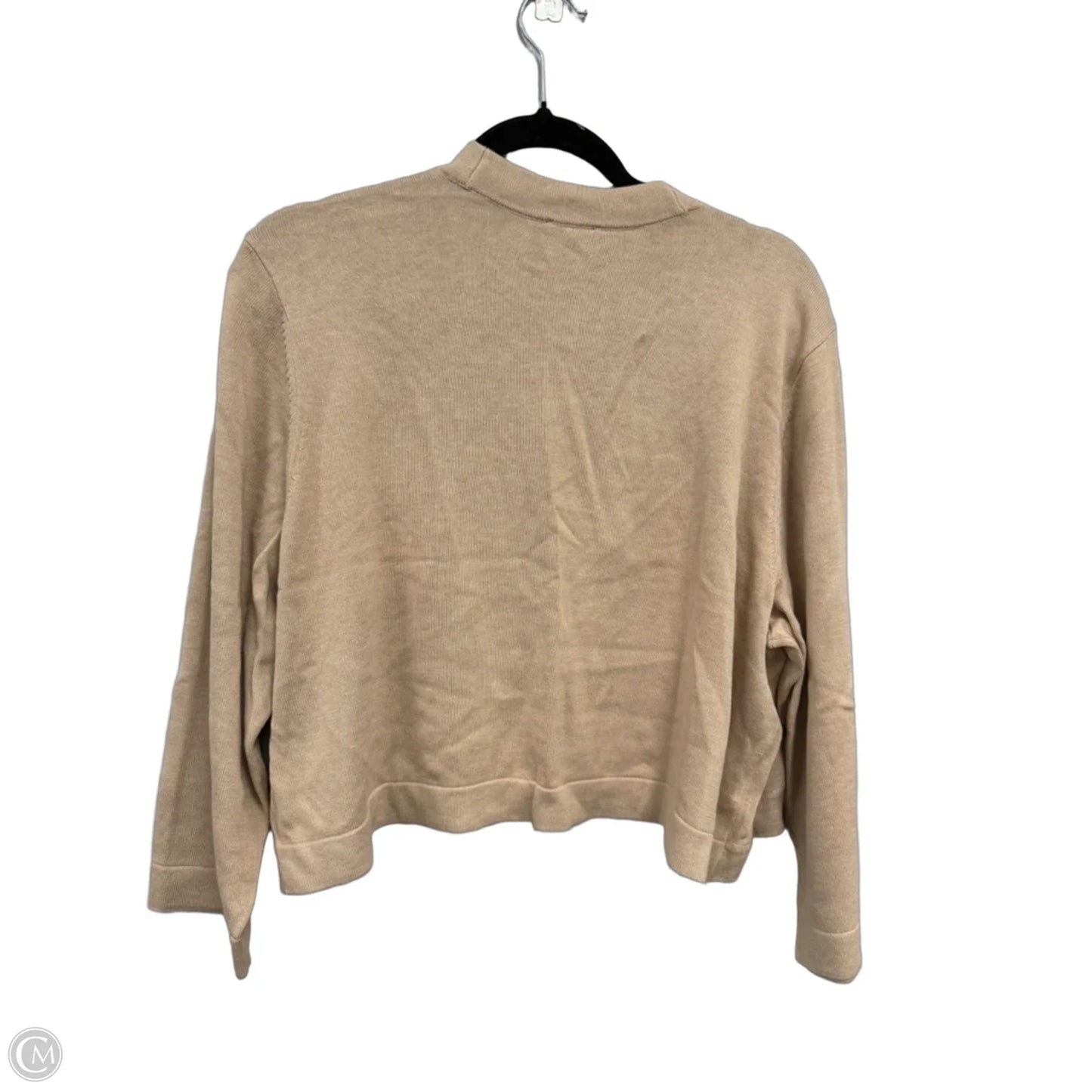 Cardigan By Talbots In Tan, Size: 2x