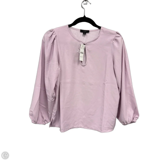 Blouse Long Sleeve By J. Crew In Purple, Size: Sp