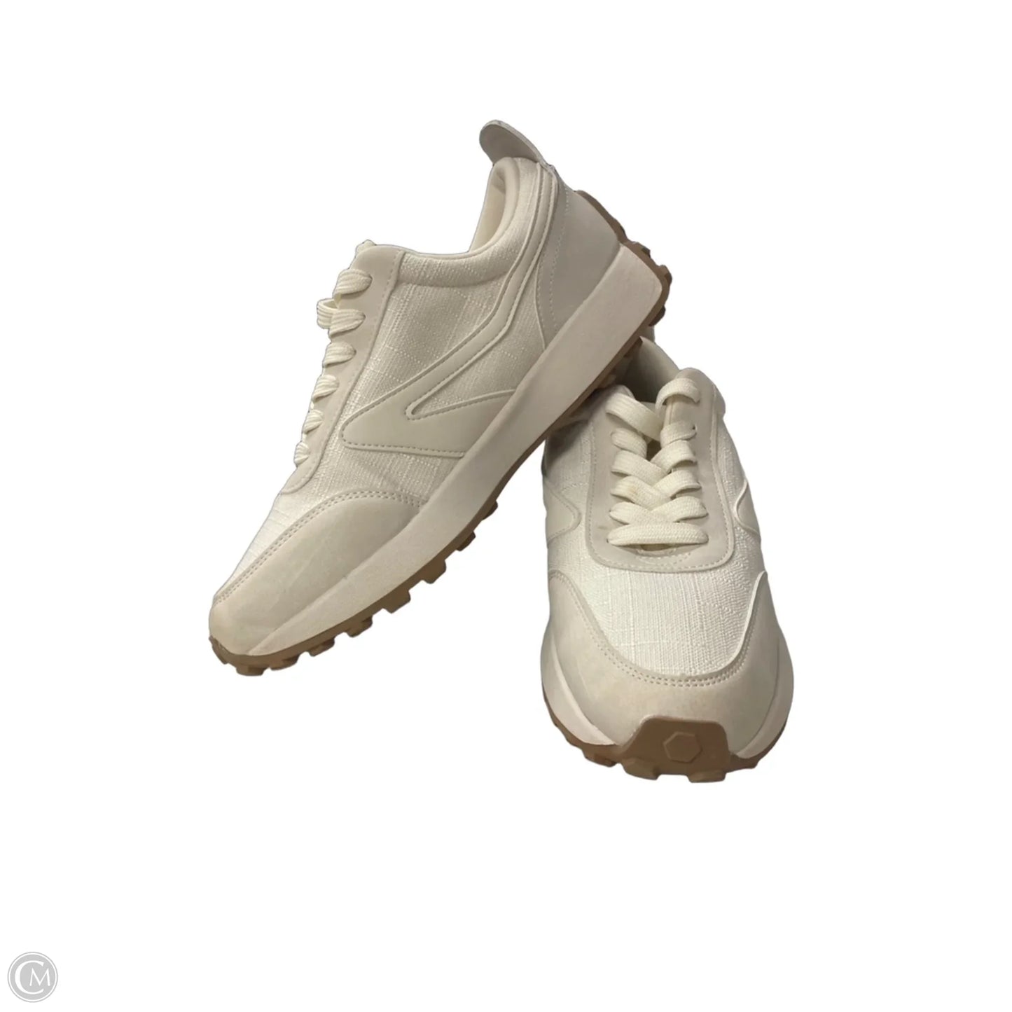 Shoes Athletic By On Cloud In Green & Grey, Size: 9.5