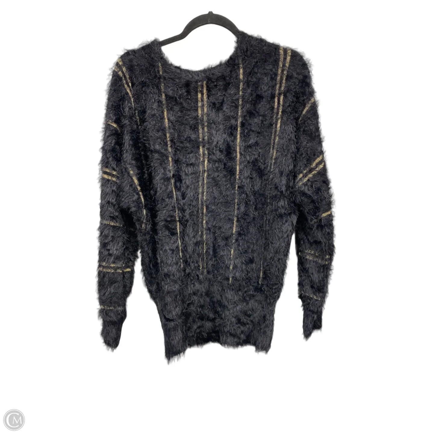 Sweater By Black Rivet In Black & Gold, Size: M