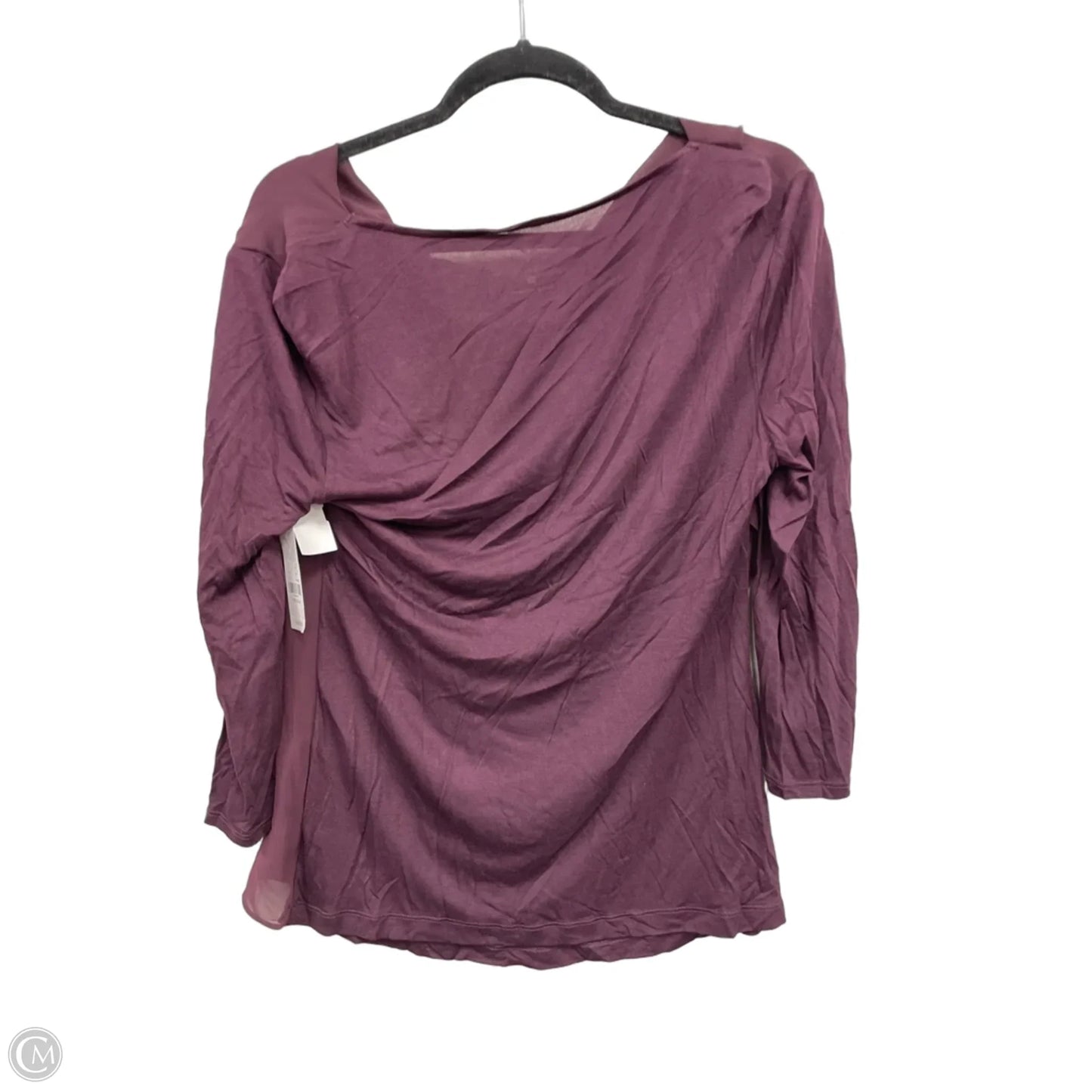 Top Long Sleeve By New York And Co In Maroon, Size: M
