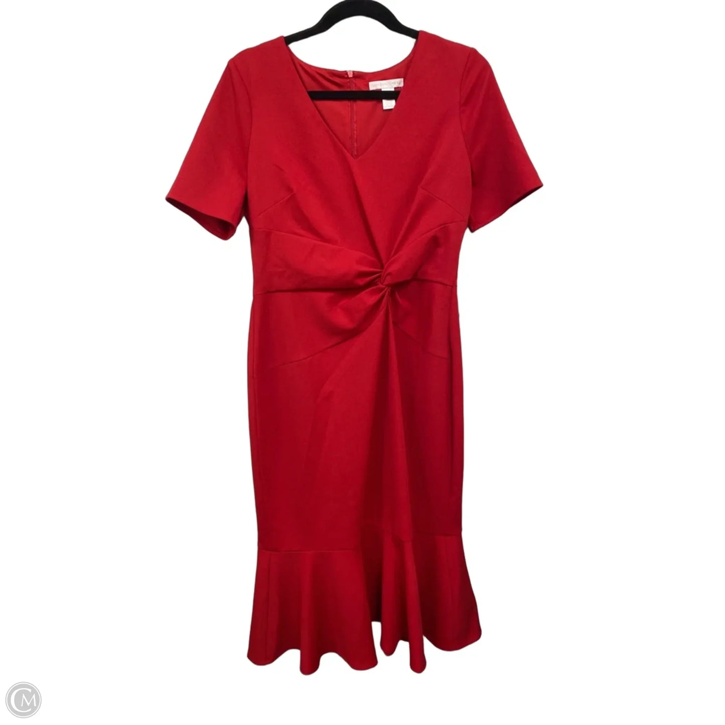Dress Casual Midi By London Times In Red, Size: 8