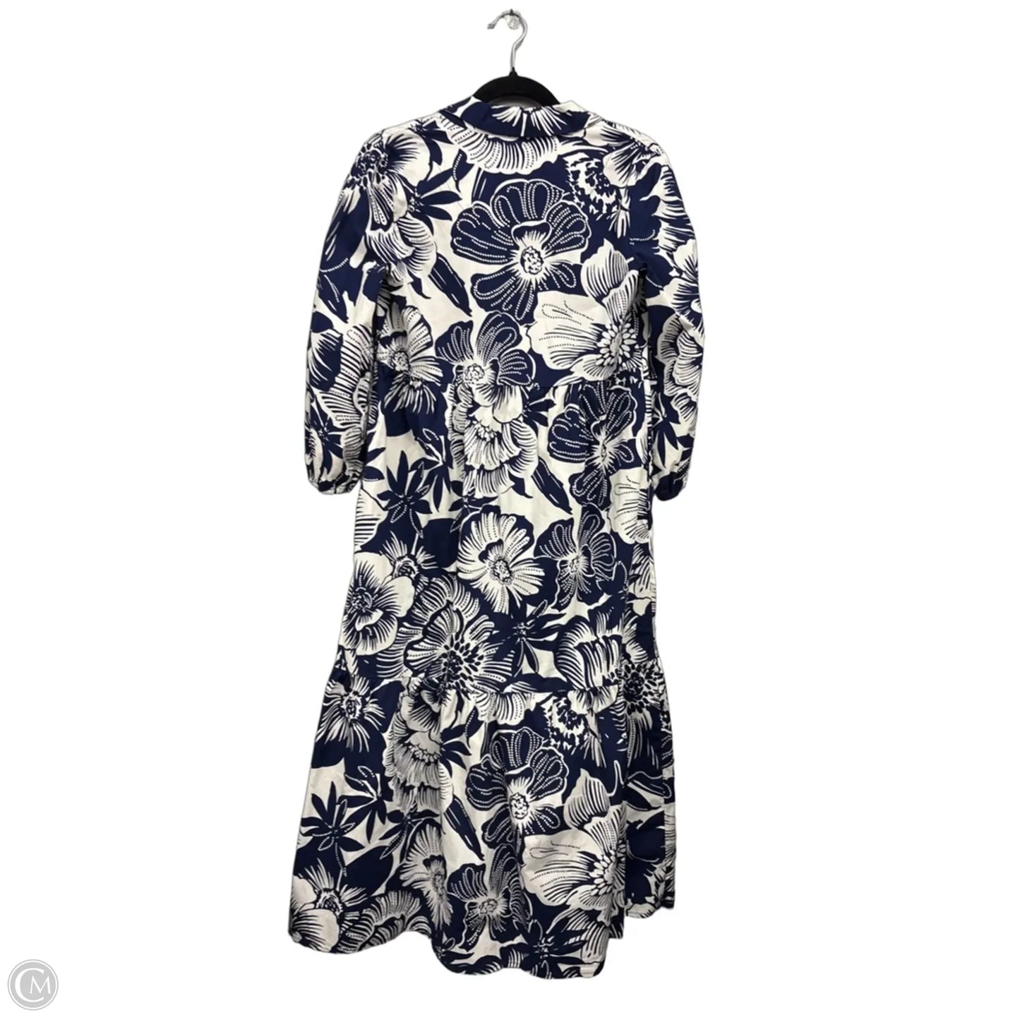 Dress Casual Midi By Rachel Zoe In Blue & Cream, Size: Xs
