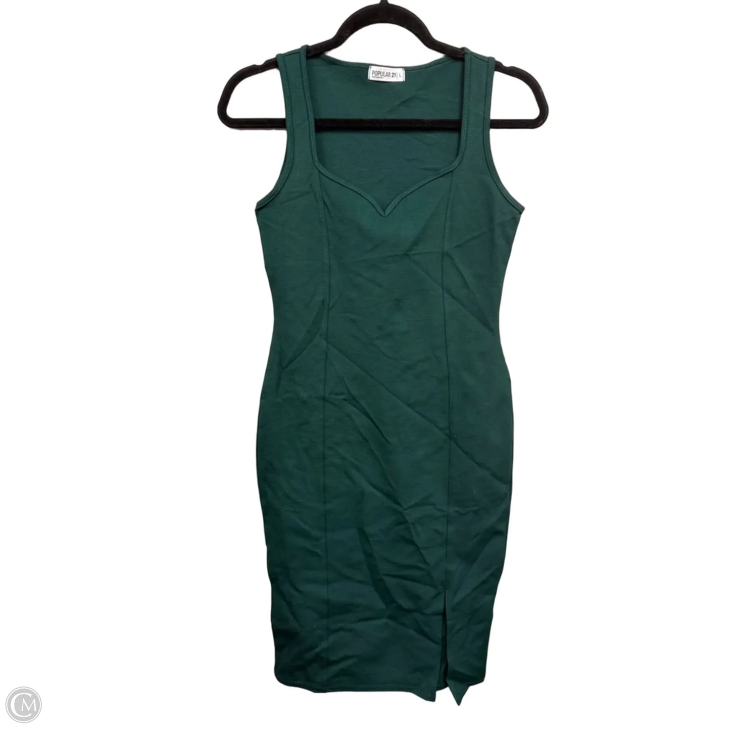 Dress Casual Midi By Clothes Mentor In Green, Size: L