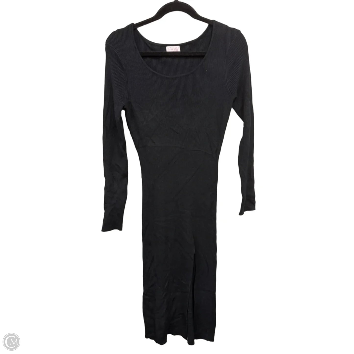 Dress Sweater By Pink Lily In Black, Size: M