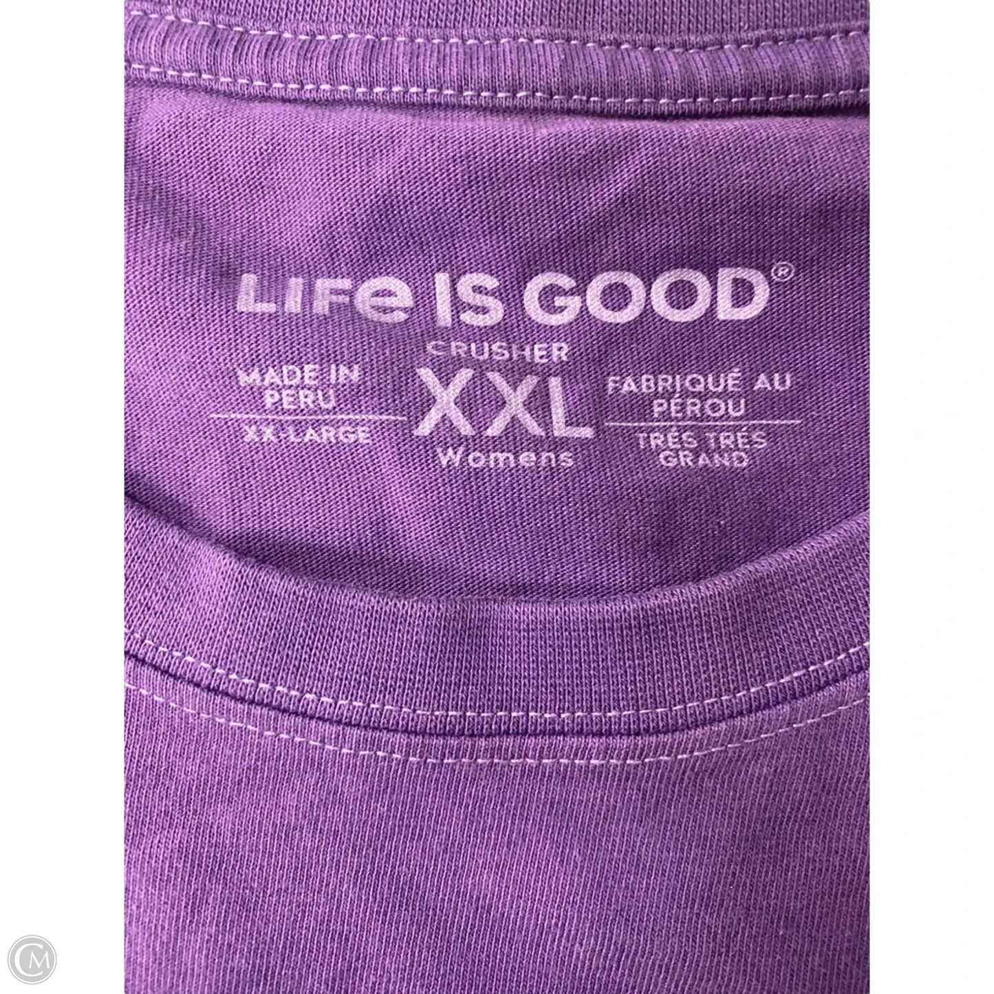 Top Long Sleeve Basic By Life Is Good In Purple, Size: Xxl
