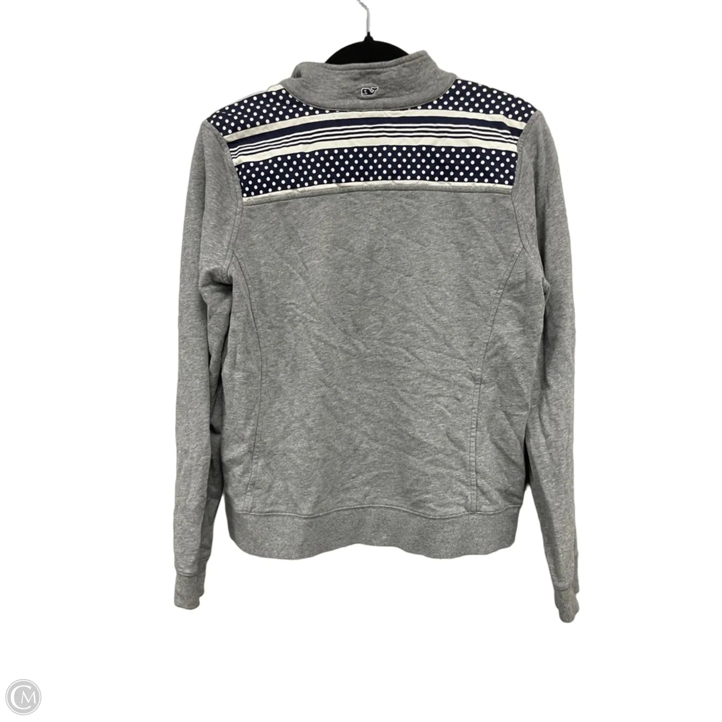 Sweatshirt Collar By Vineyard Vines In Grey, Size: M