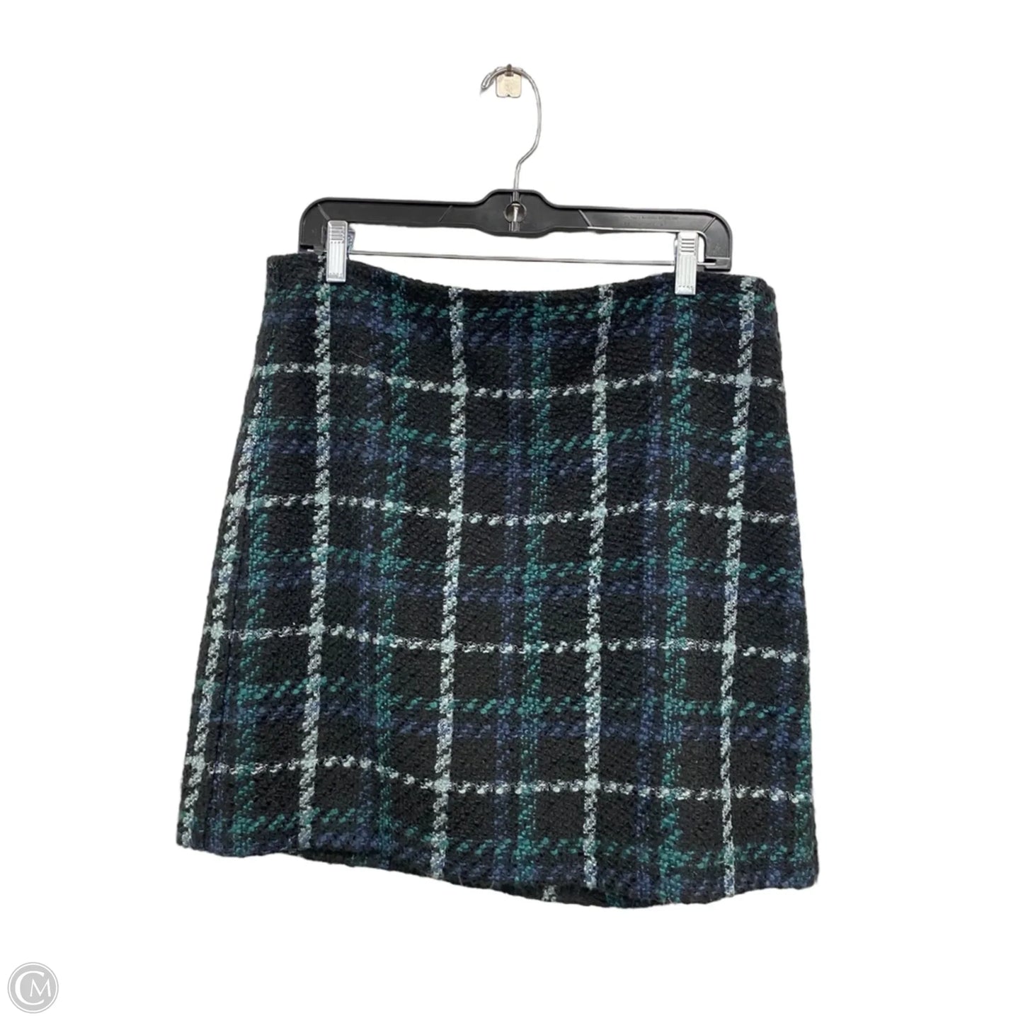 Skirt Mini & Short By Loft In Black & Blue, Size: 12