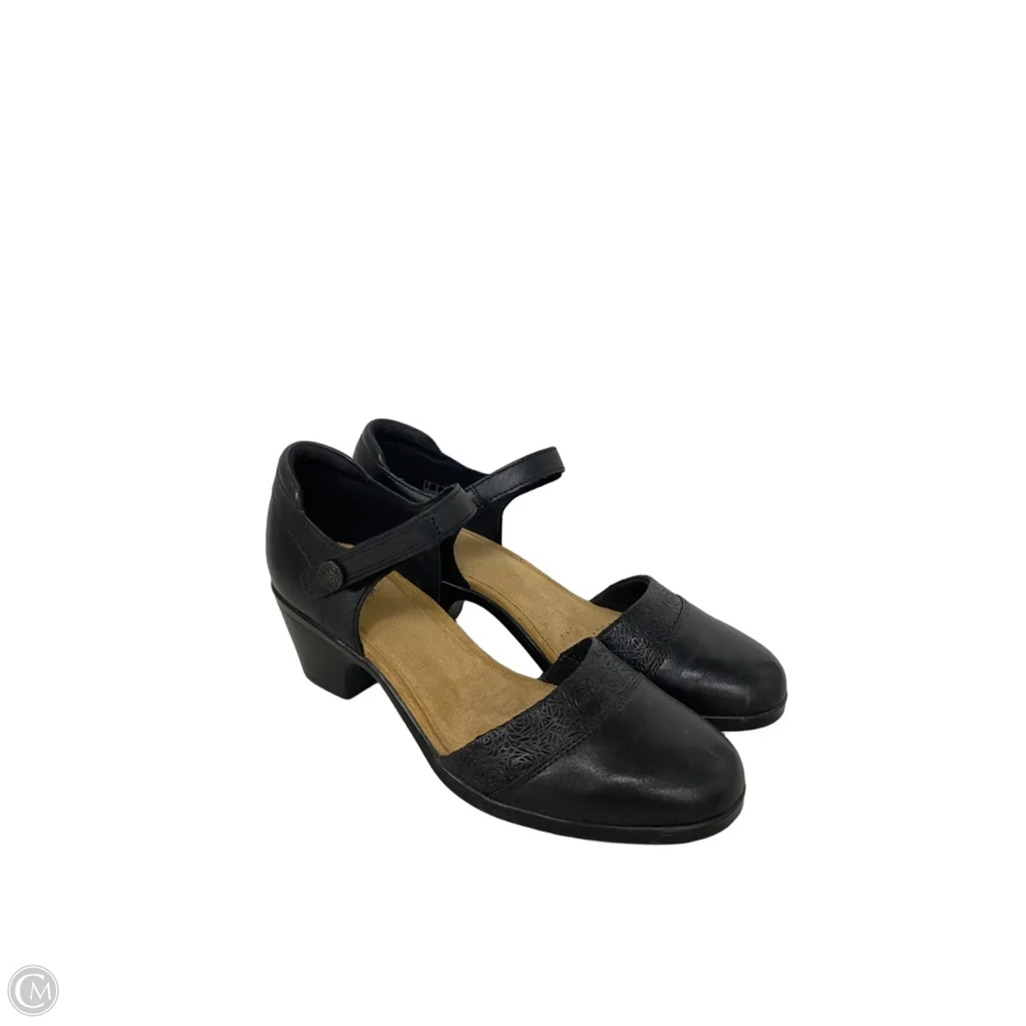 Shoes Heels Block By Clarks In Black, Size: 8