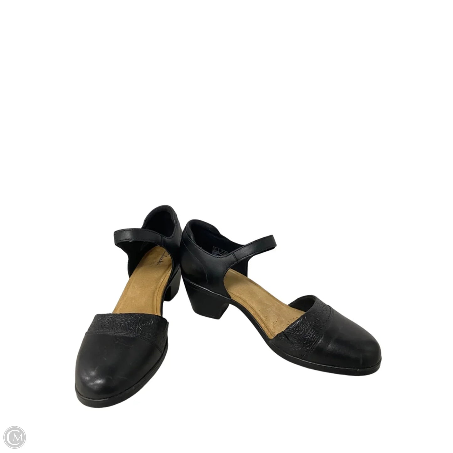 Shoes Heels Block By Clarks In Black, Size: 8