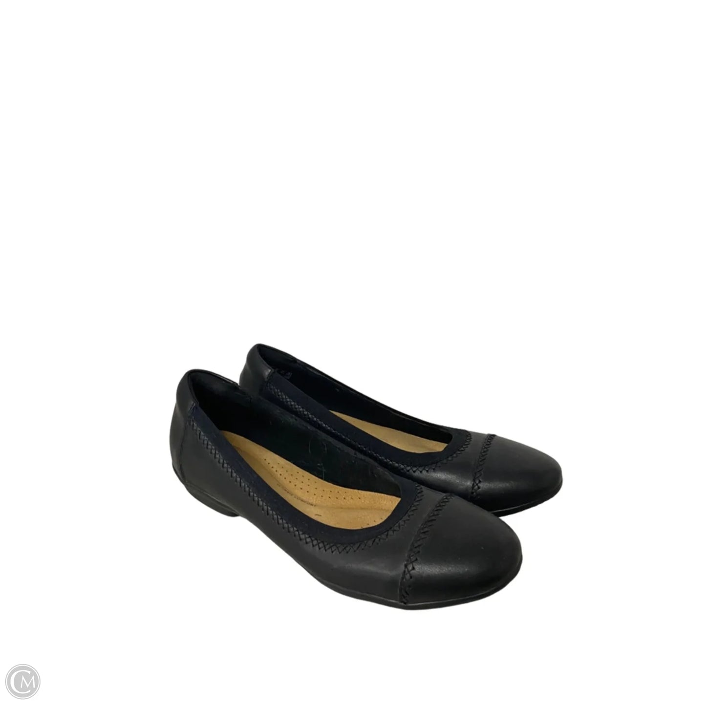 Shoes Flats By Clarks In Black, Size: 8.5