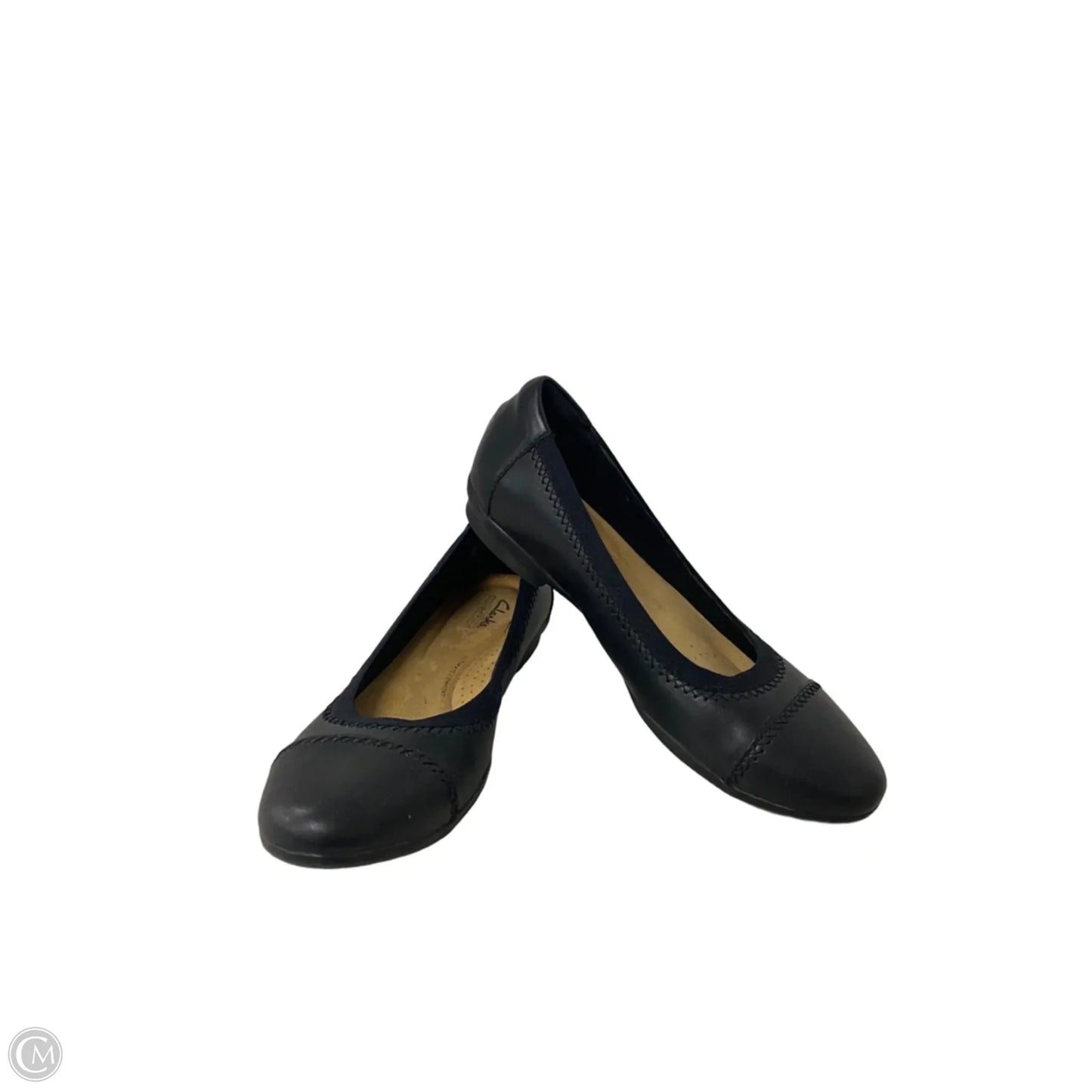 Shoes Flats By Clarks In Black, Size: 8.5