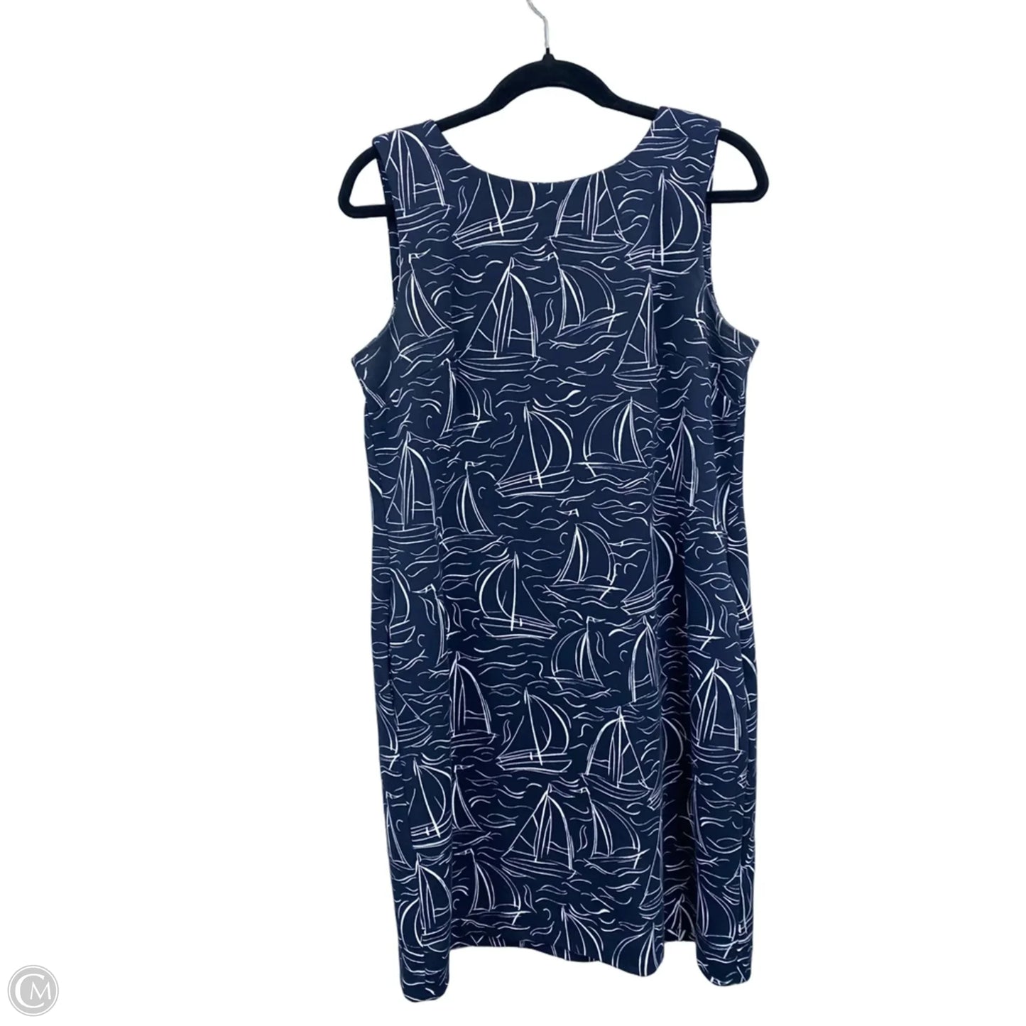 Dress Casual Short By Talbots In Blue & White, Size: 12p
