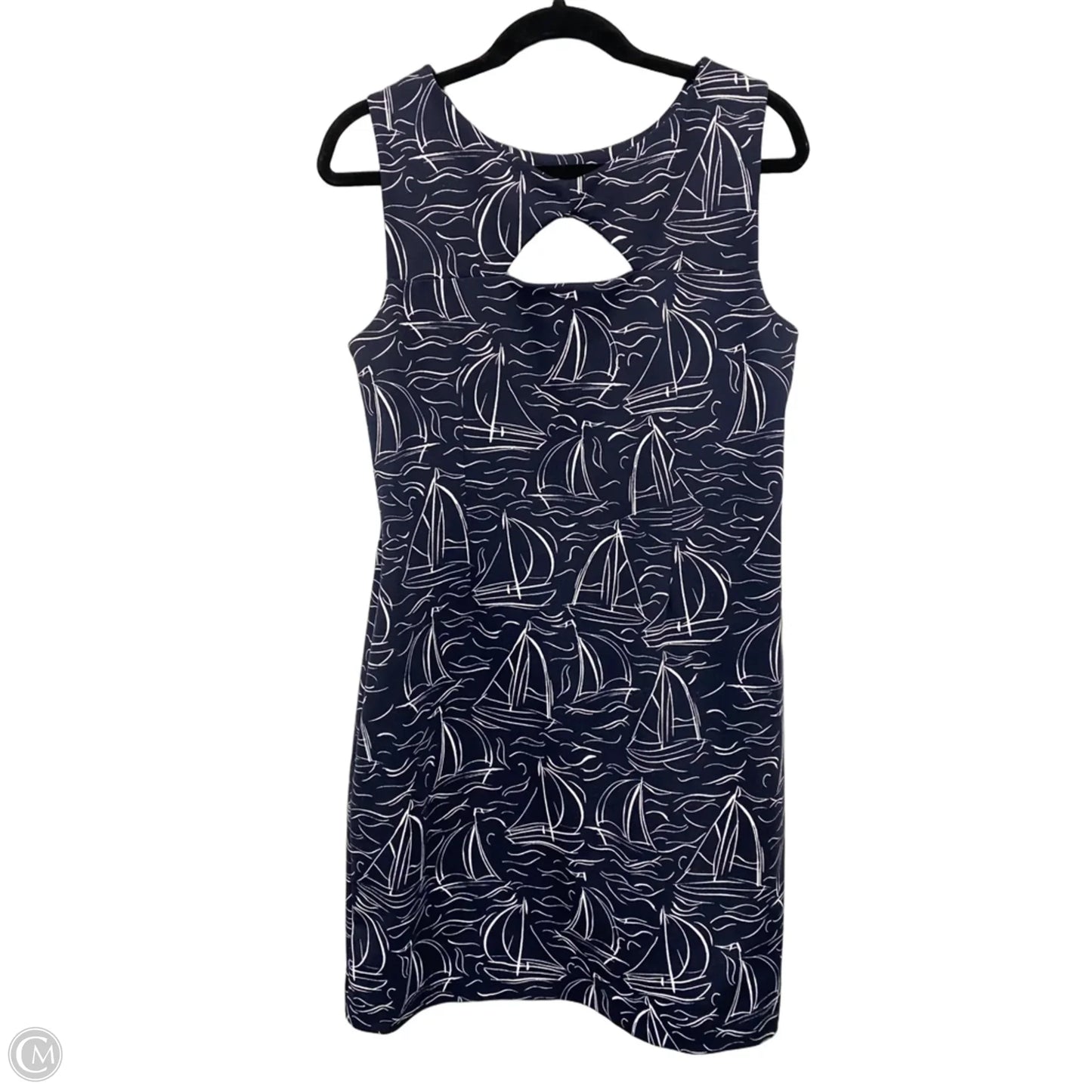 Dress Casual Short By Talbots In Blue & White, Size: 12p