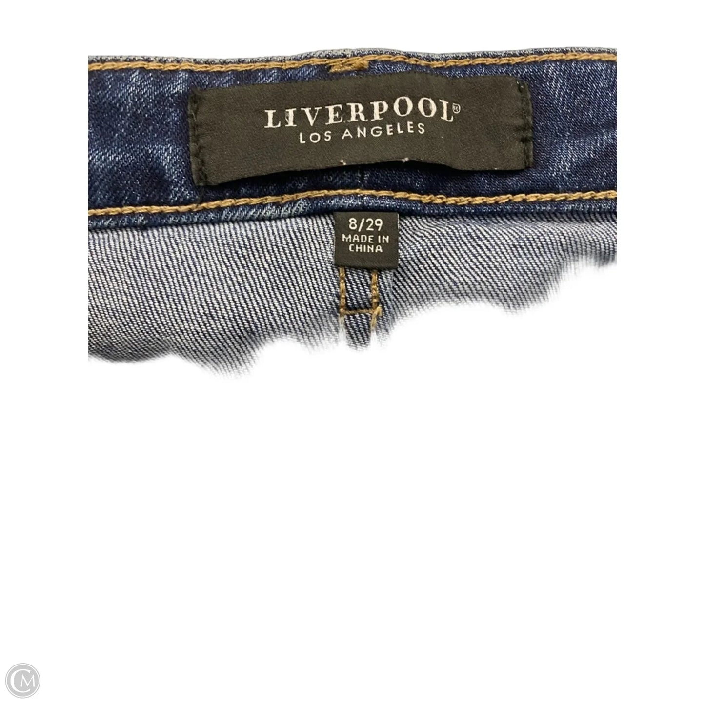 Jeans Flared By Liverpool In Blue, Size: 8