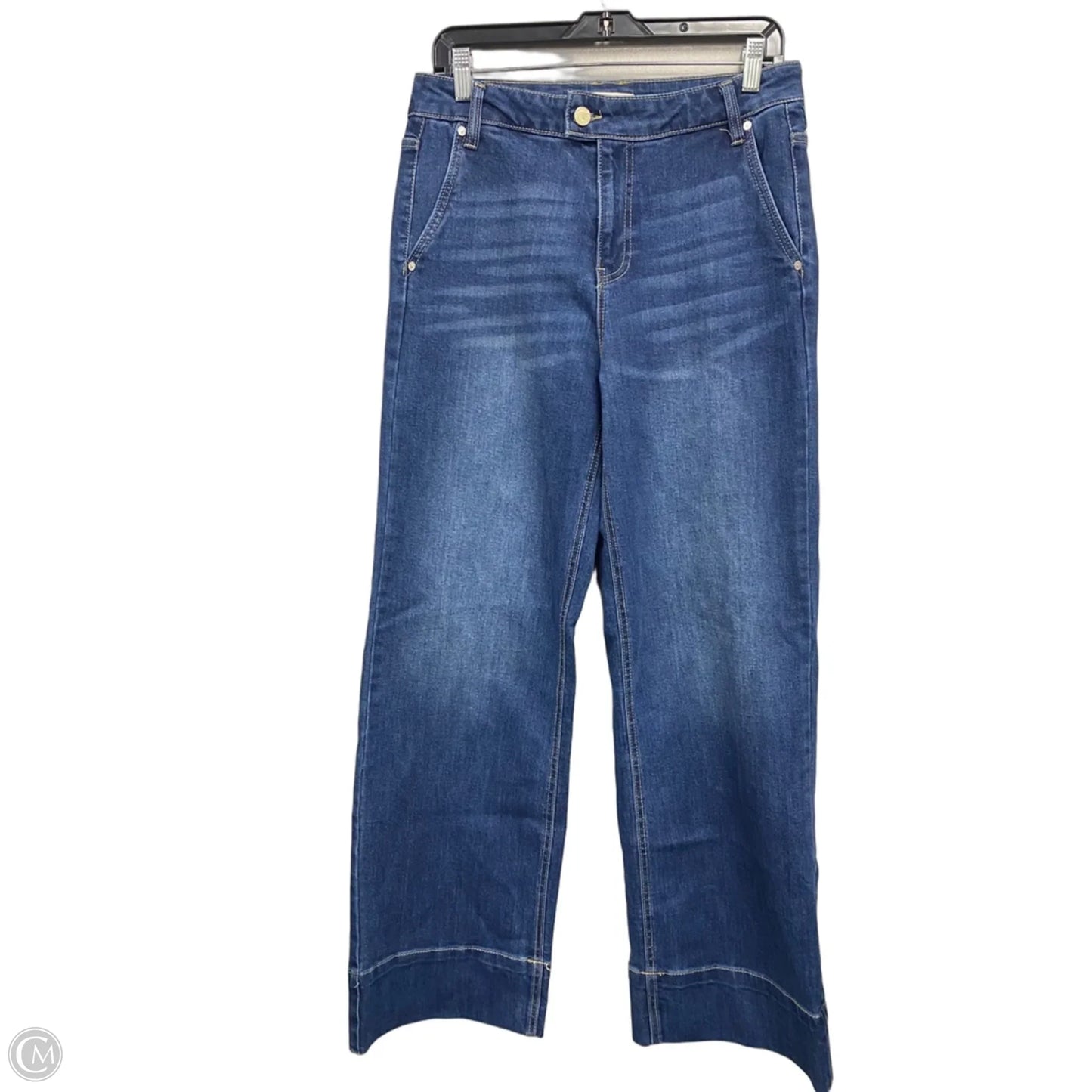 Jeans Wide Leg By Oat In Blue, Size: 6