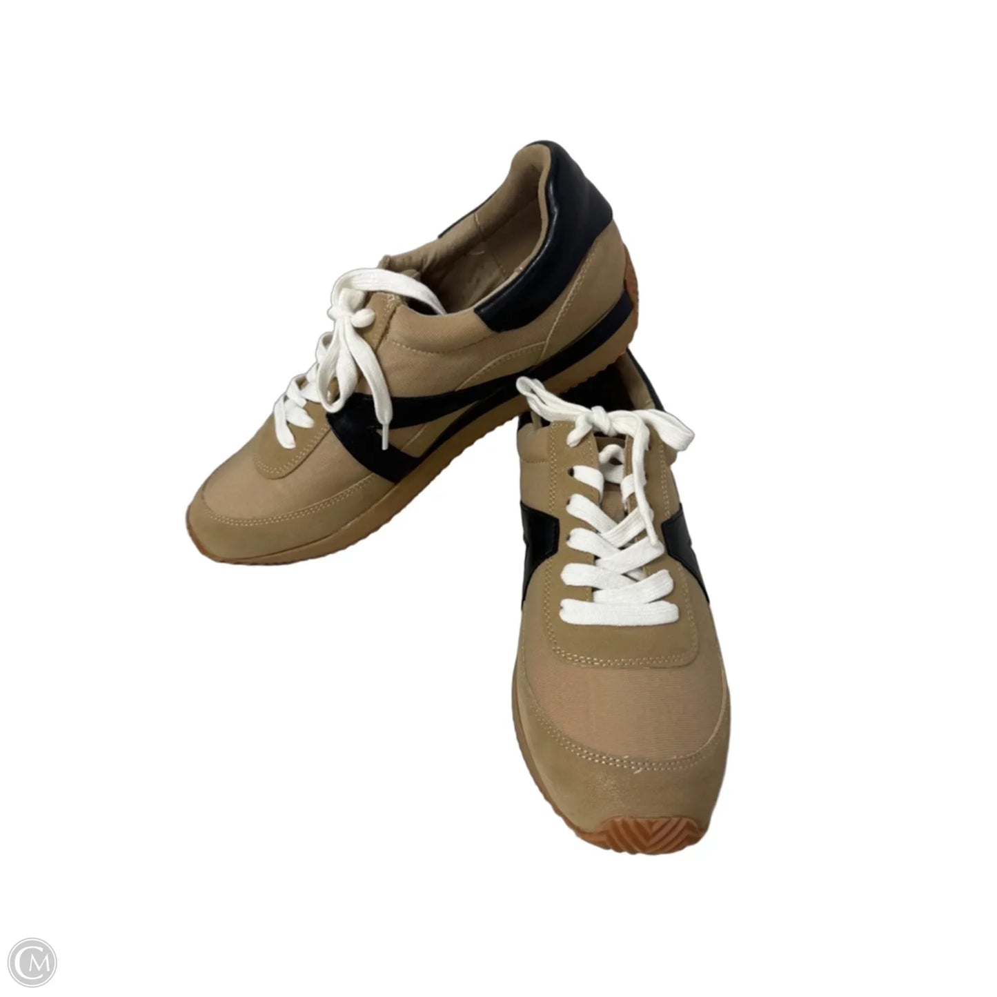 Shoes Sneakers By Loft In Black & Tan, Size: 8.5