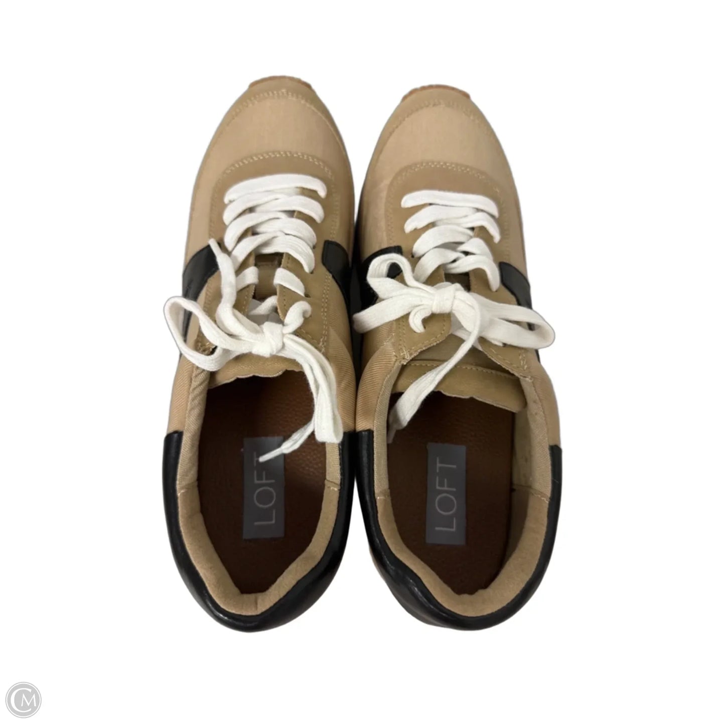 Shoes Sneakers By Loft In Black & Tan, Size: 8.5