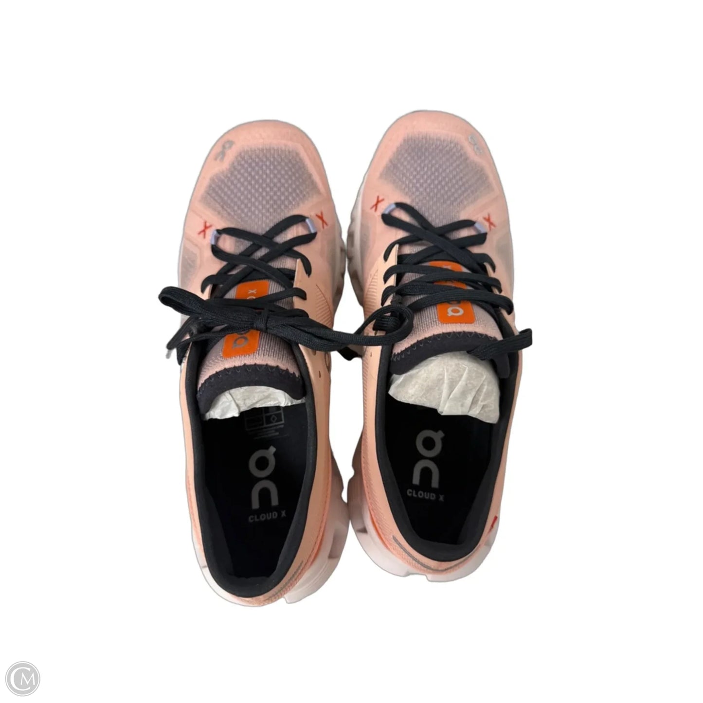 Shoes Athletic By On Cloud In Grey & Orange, Size: 9