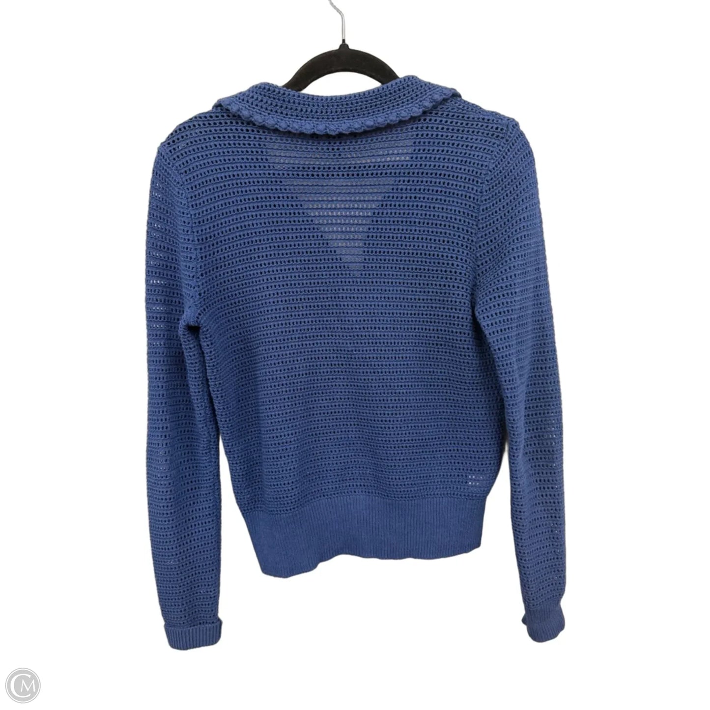 Sweater Cardigan By Ann Taylor In Blue, Size: Xs