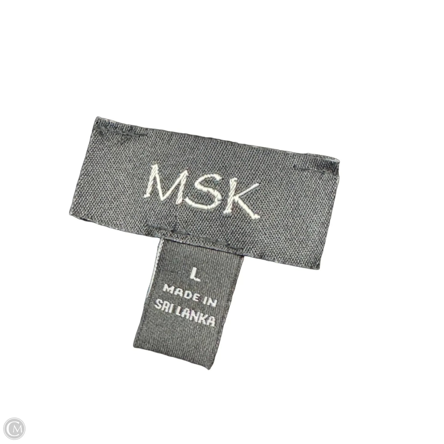 Dress Casual Short By Msk In Black & Orange, Size: L