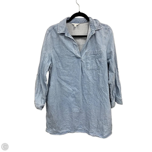 Dress Casual Short By Time And Tru In Blue, Size: L