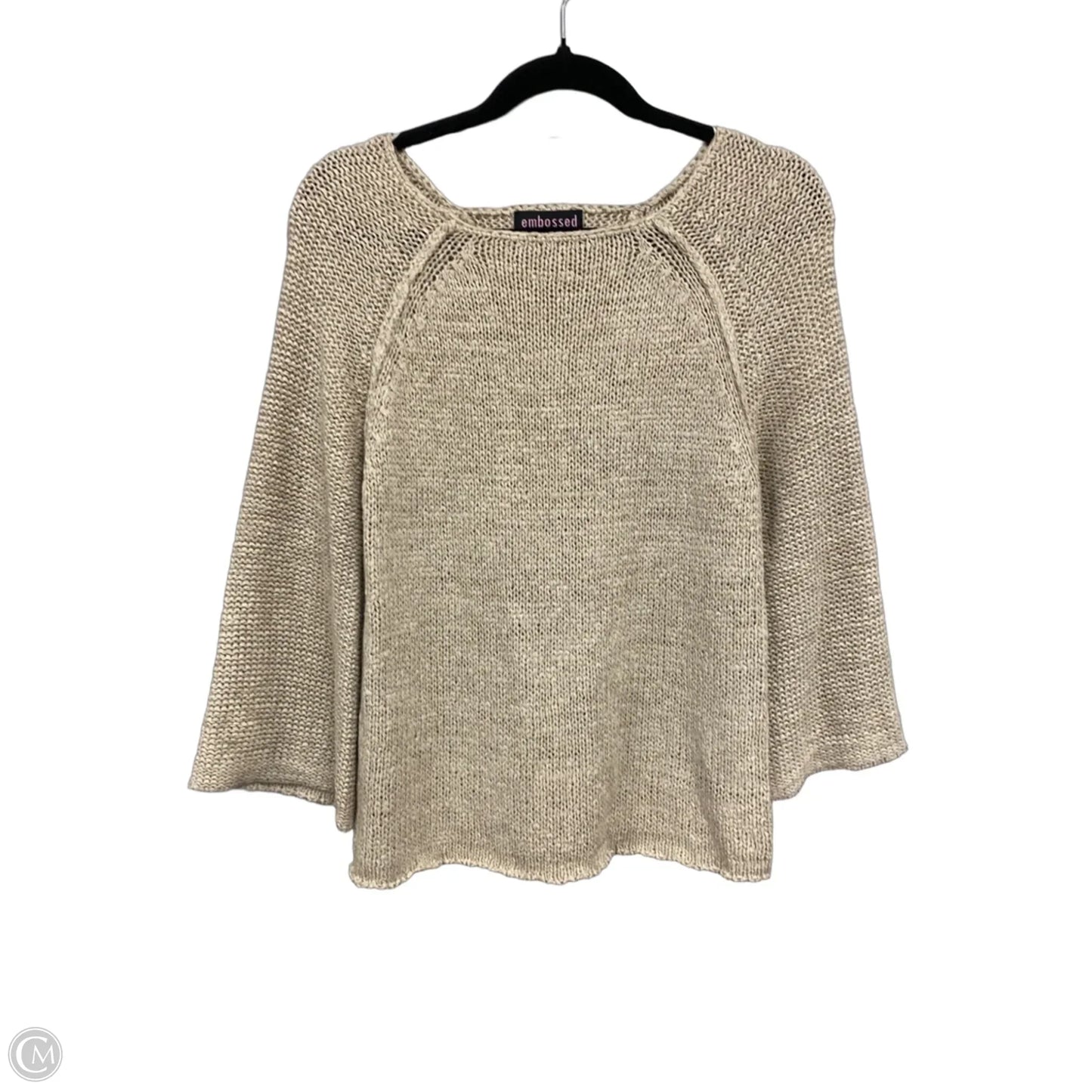 Sweater By Clothes Mentor In Tan, Size: M