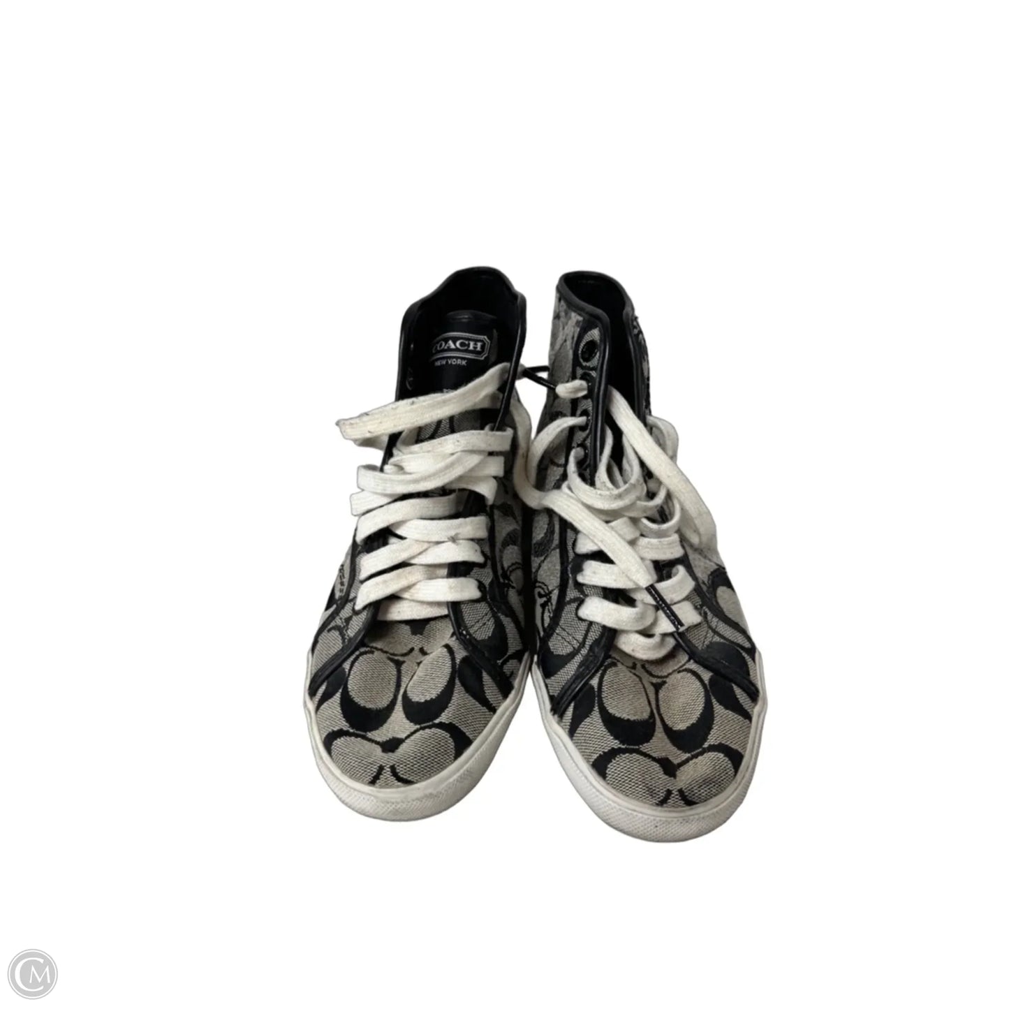 Shoes Designer By Coach In Black & Cream, Size: 8