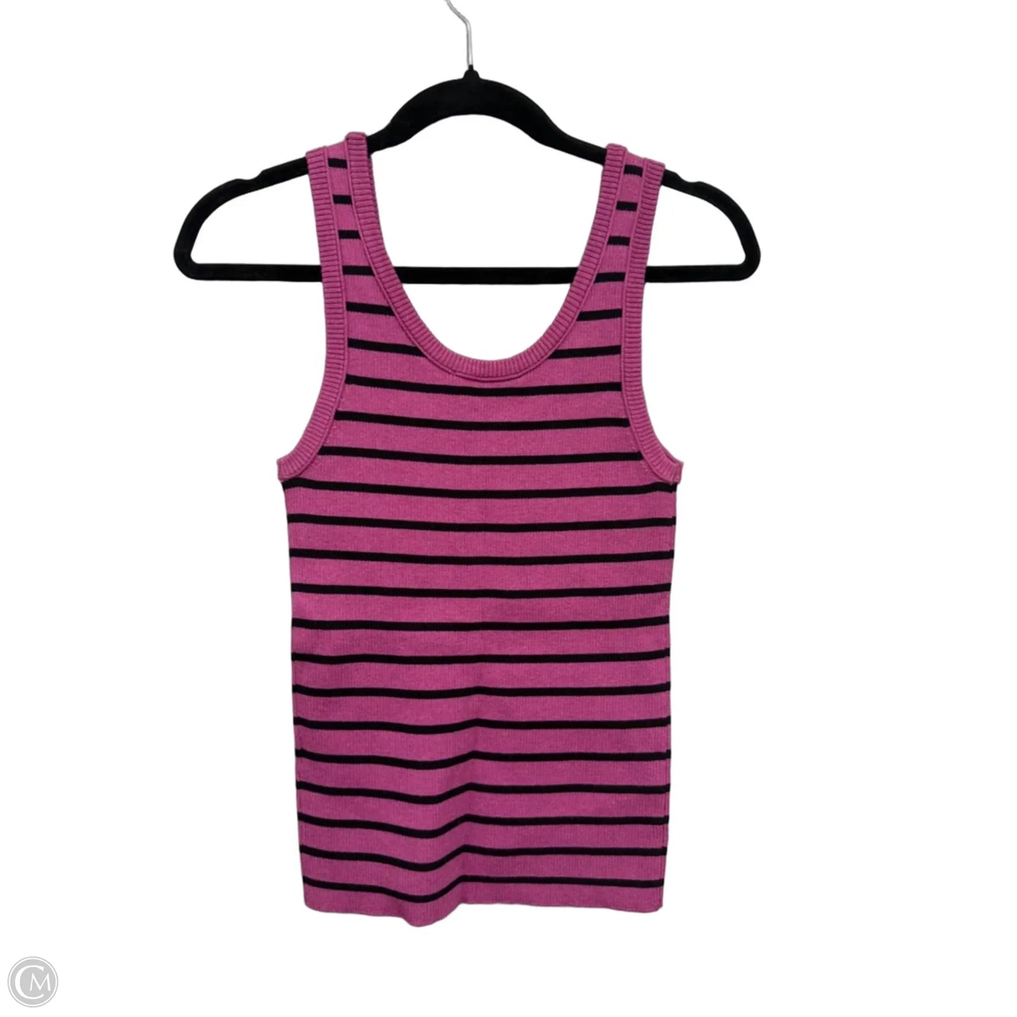 Tank Top By Dkny In Black & Pink, Size: L