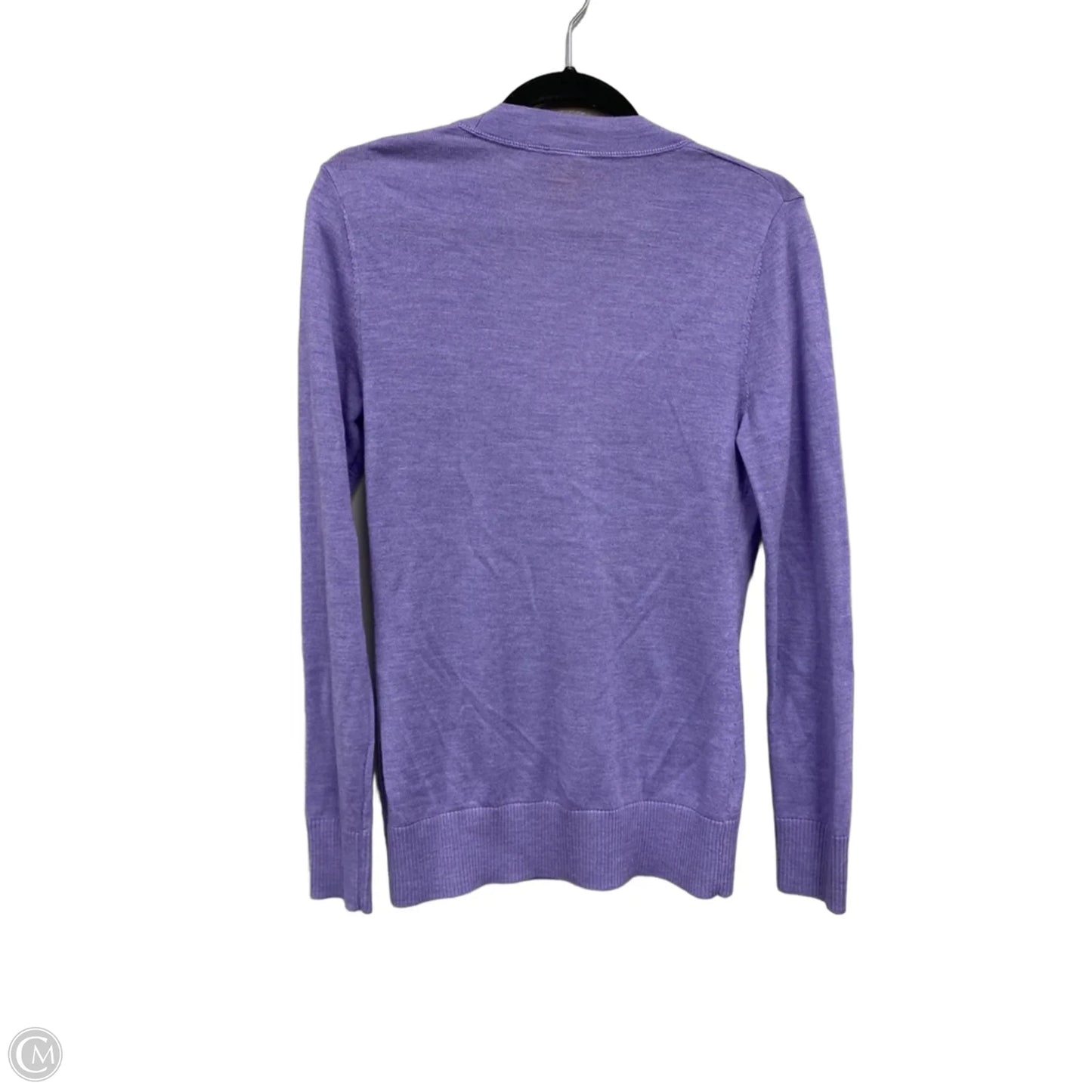 Sweater Cardigan Designer By Tory Burch In Purple, Size: Xs