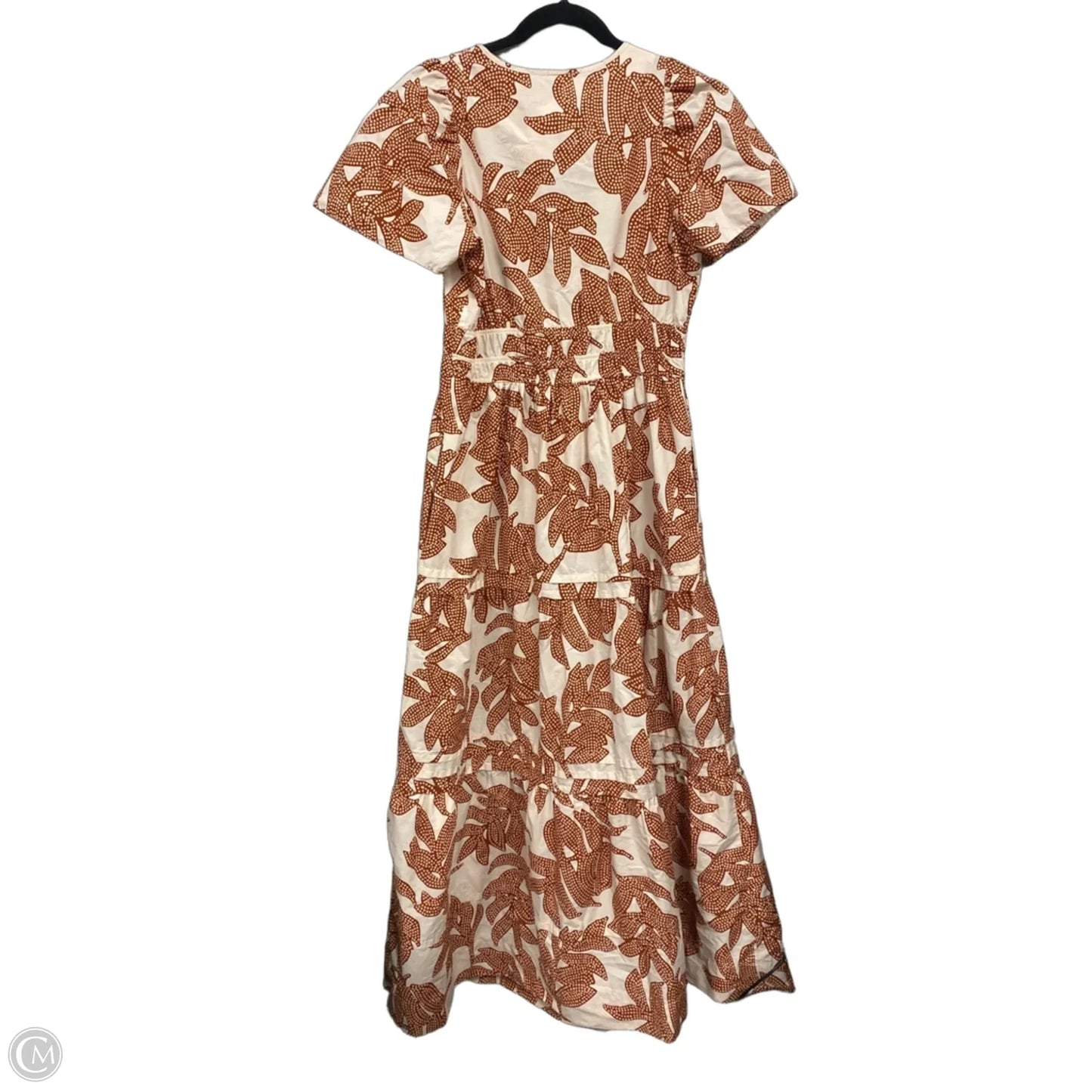 Dress Casual Maxi By Anthropologie In Brown & Cream, Size: S