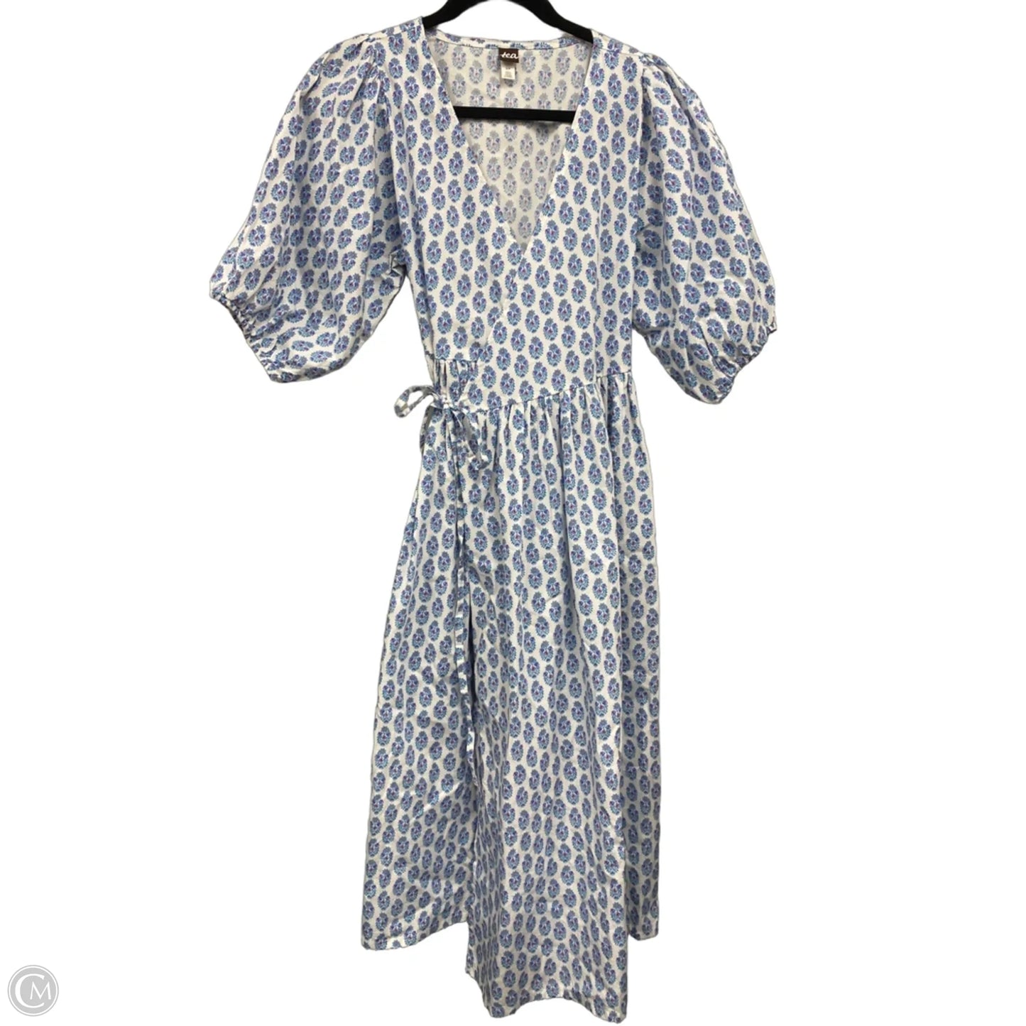 Dress Casual Midi By Clothes Mentor In Blue & Pink, Size: S