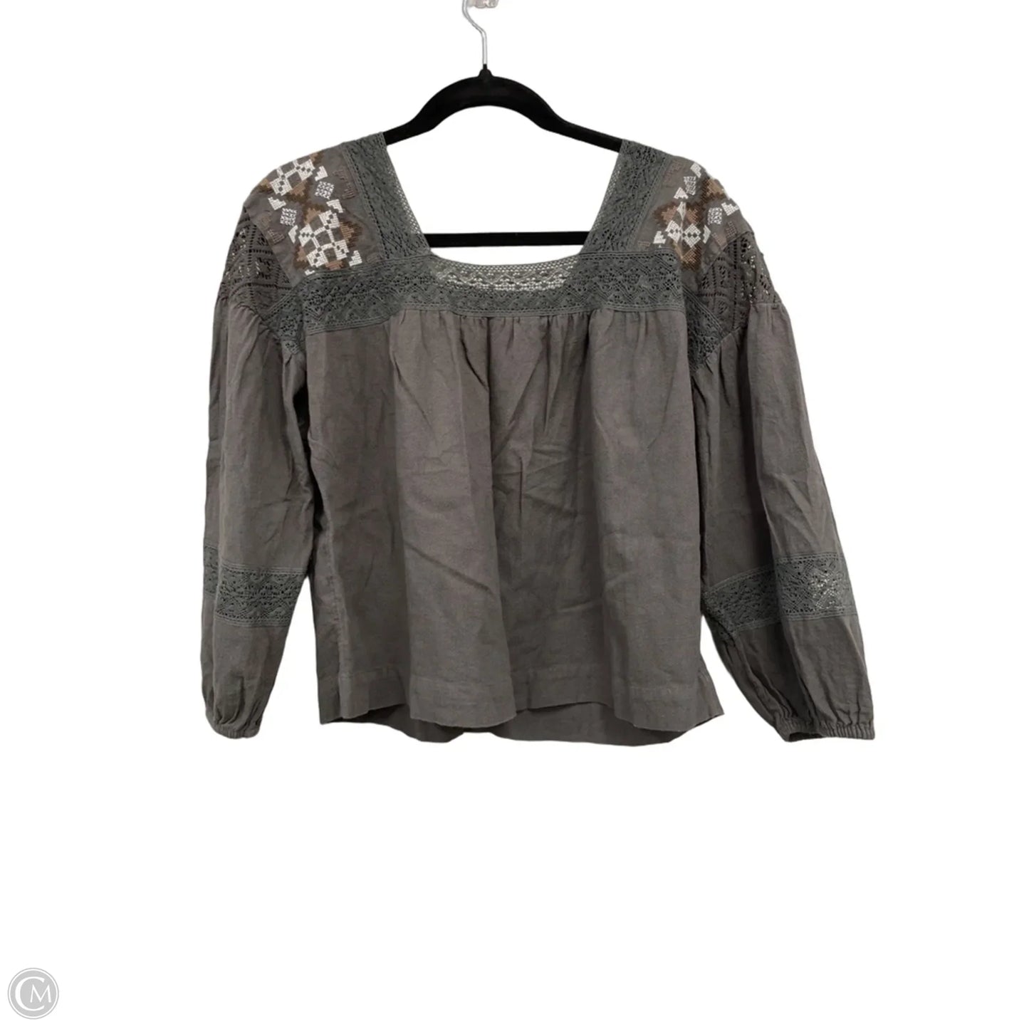 Sweater By Clothes Mentor In Gold & Purple, Size: L