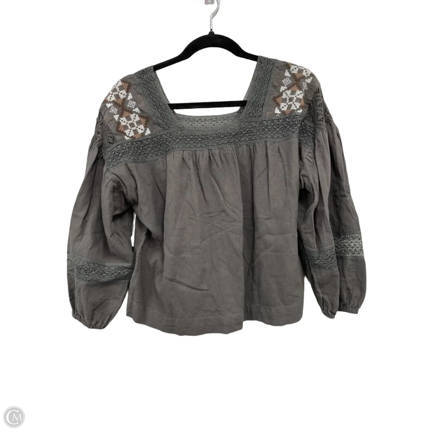 Sweater By Clothes Mentor In Gold & Purple, Size: L
