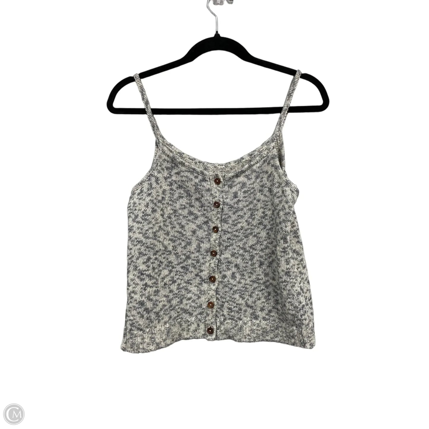 Top Sleeveless By Madewell In Cream & Grey, Size: S