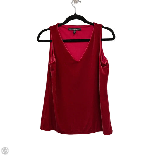 Top Sleeveless By White House Black Market In Red, Size: S