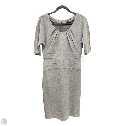 Dress Casual Midi By Banana Republic In Black & Grey, Size: 10