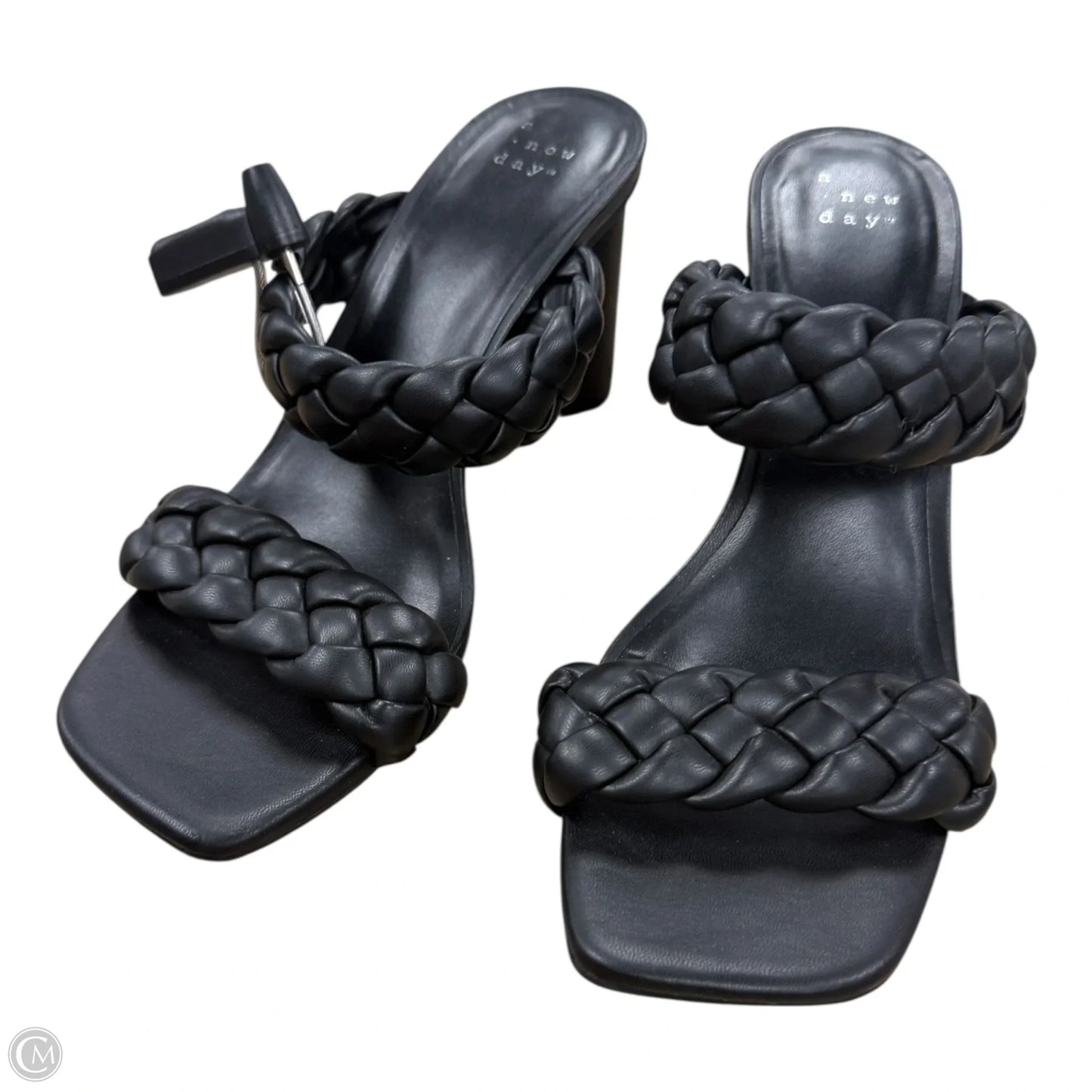 Sandals Heels Block By A New Day In Black, Size: 7.5