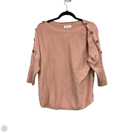 Sweater By Melissa Paige In Peach, Size: L