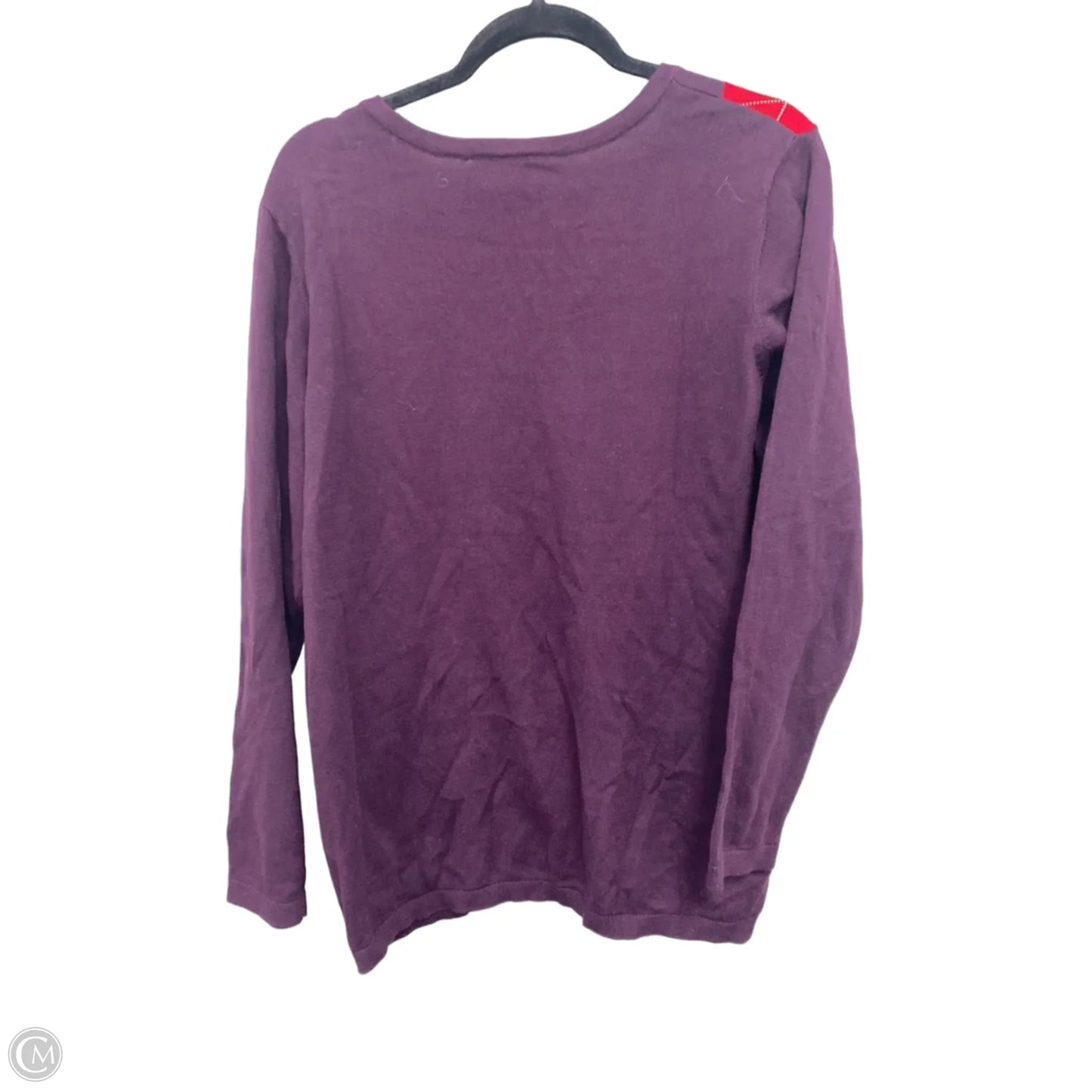 Sweater By Tommy Hilfiger In Purple & Red, Size: Xl